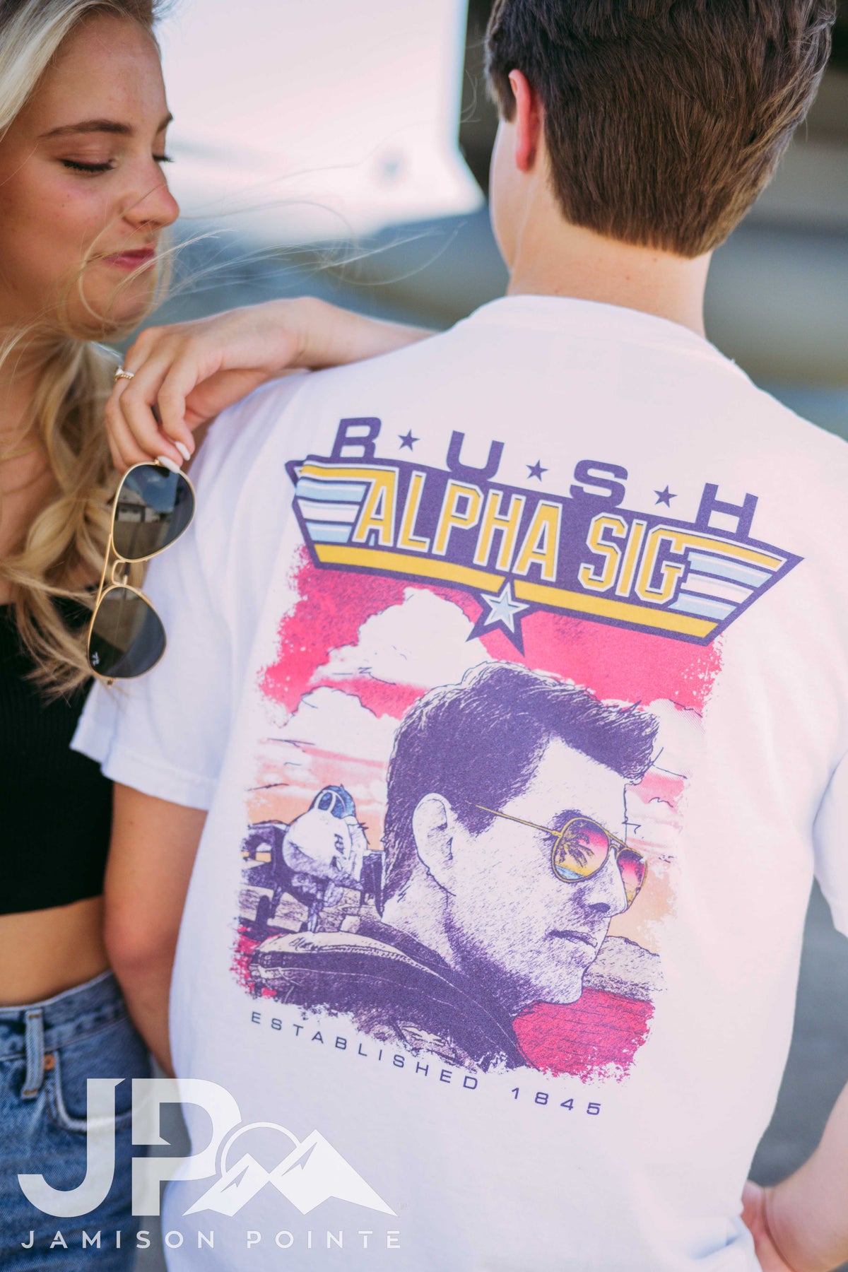 Alpha Sig Top Gun Rush Tshirt