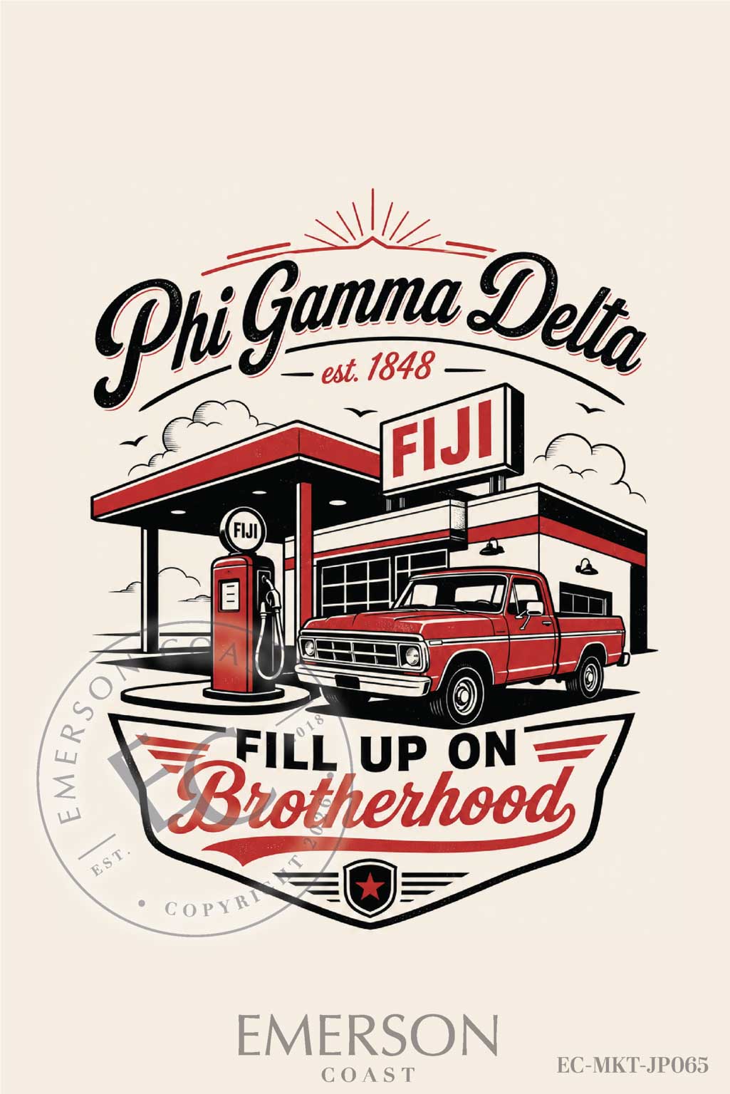 Phi Gamma Delta Fill Up on Brotherhood T-Shirt