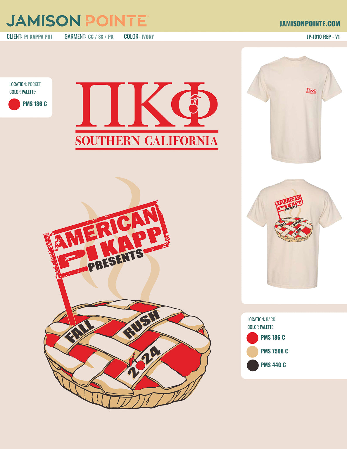 Pi Kappa Phi University of Southern California Fall Rush T-Shirt