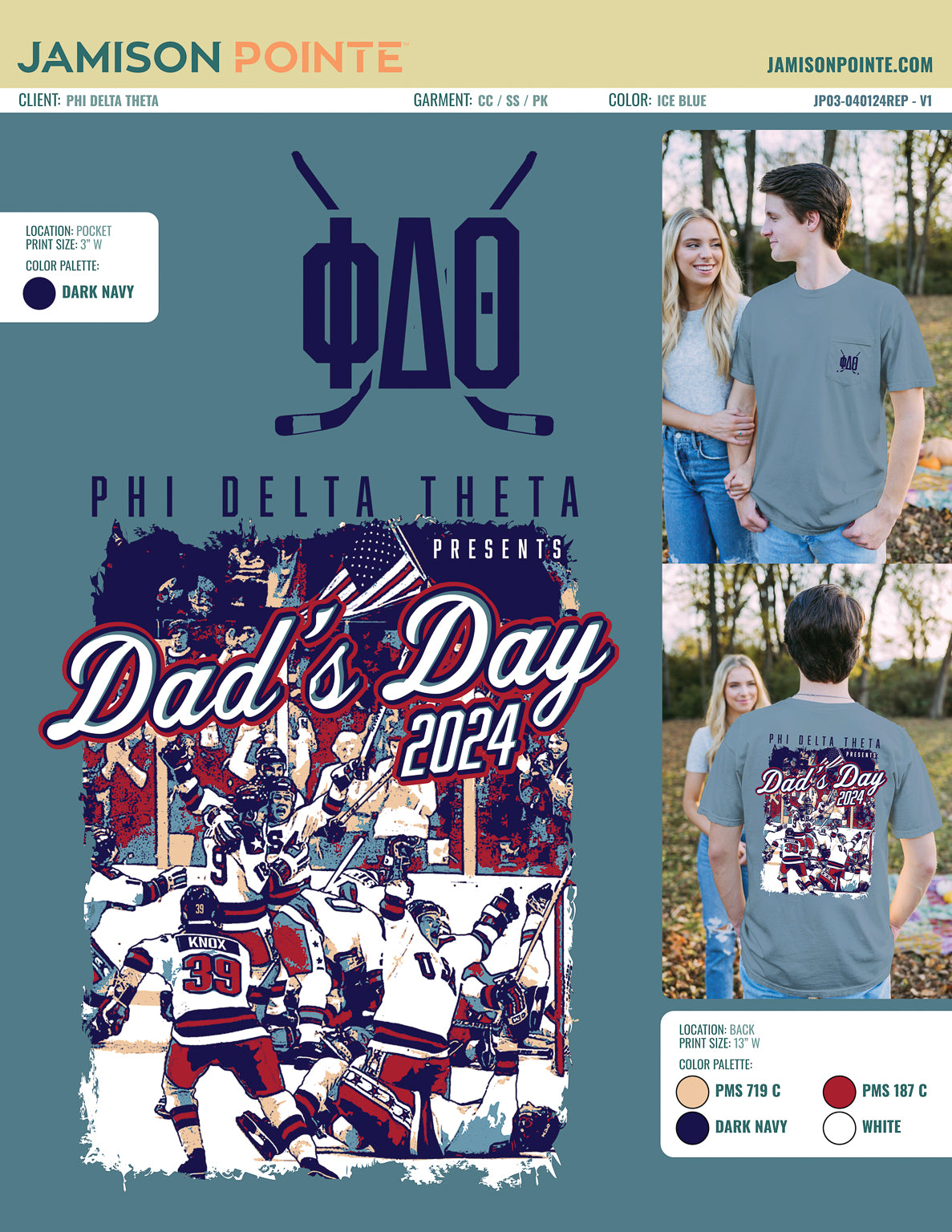 Phi Delta Theta Butler University Dad&#39;s Day T-Shirt