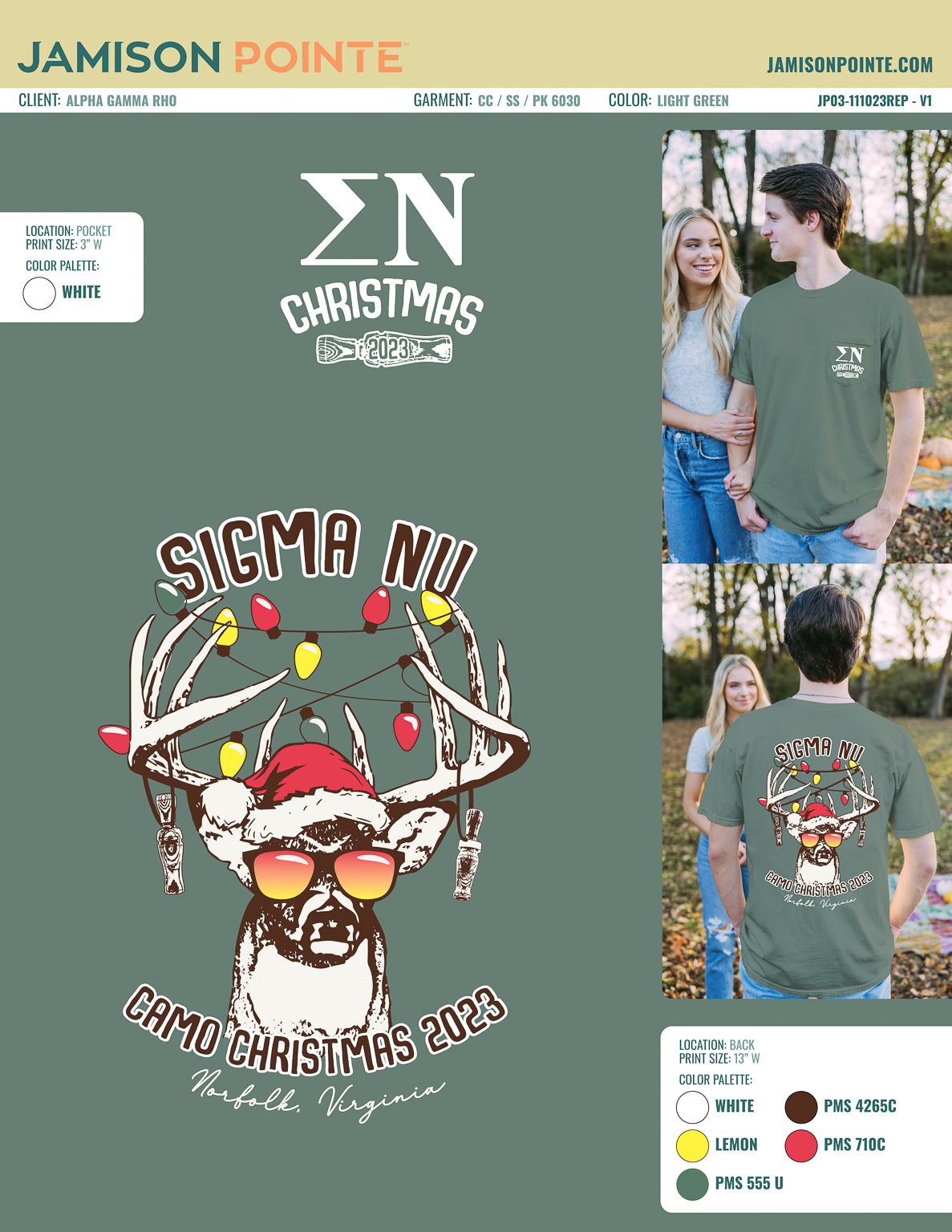 Sigma Nu Old Dominion University Christmas T-Shirt