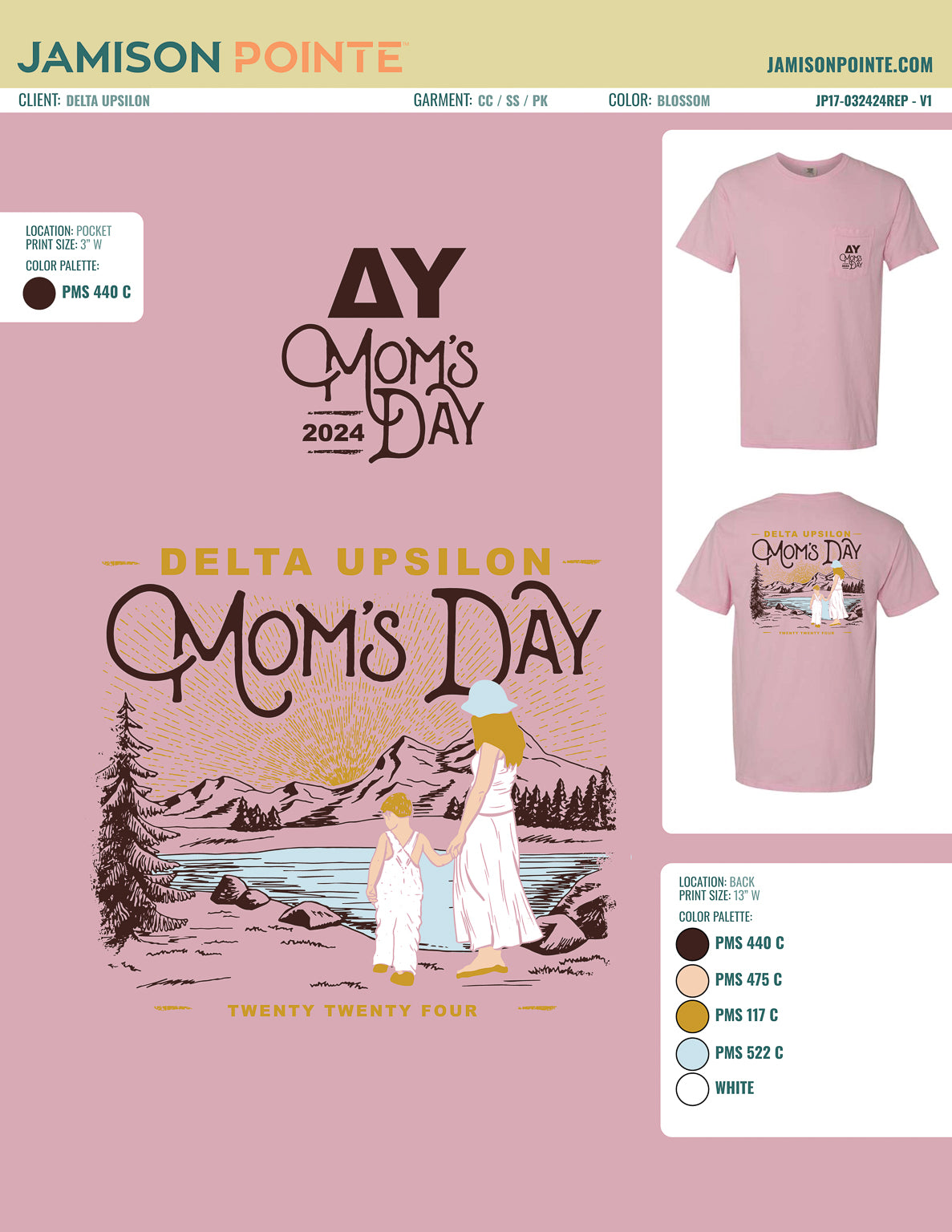 Delta Upsilon Purdue University Mom&#39;s Day T-Shirt