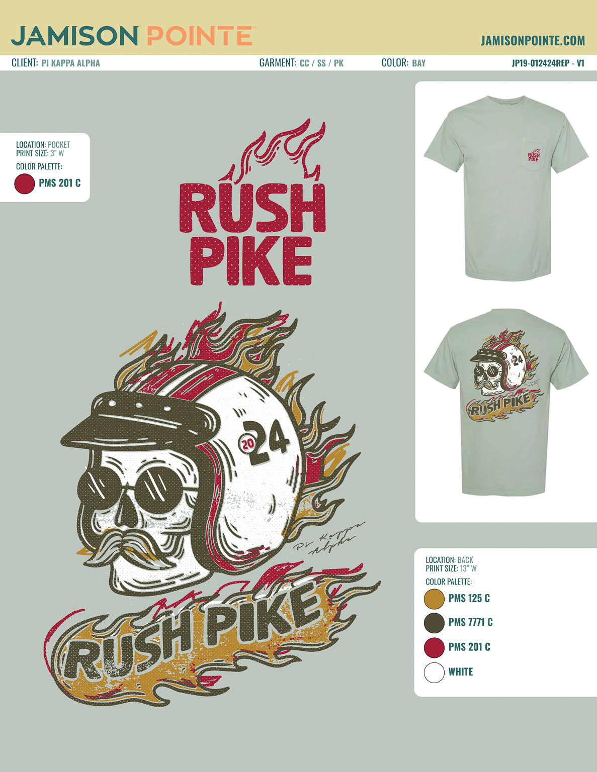 Pi Kappa Alpha California State Polytechnic University, Pomona Recruitment T-Shirt