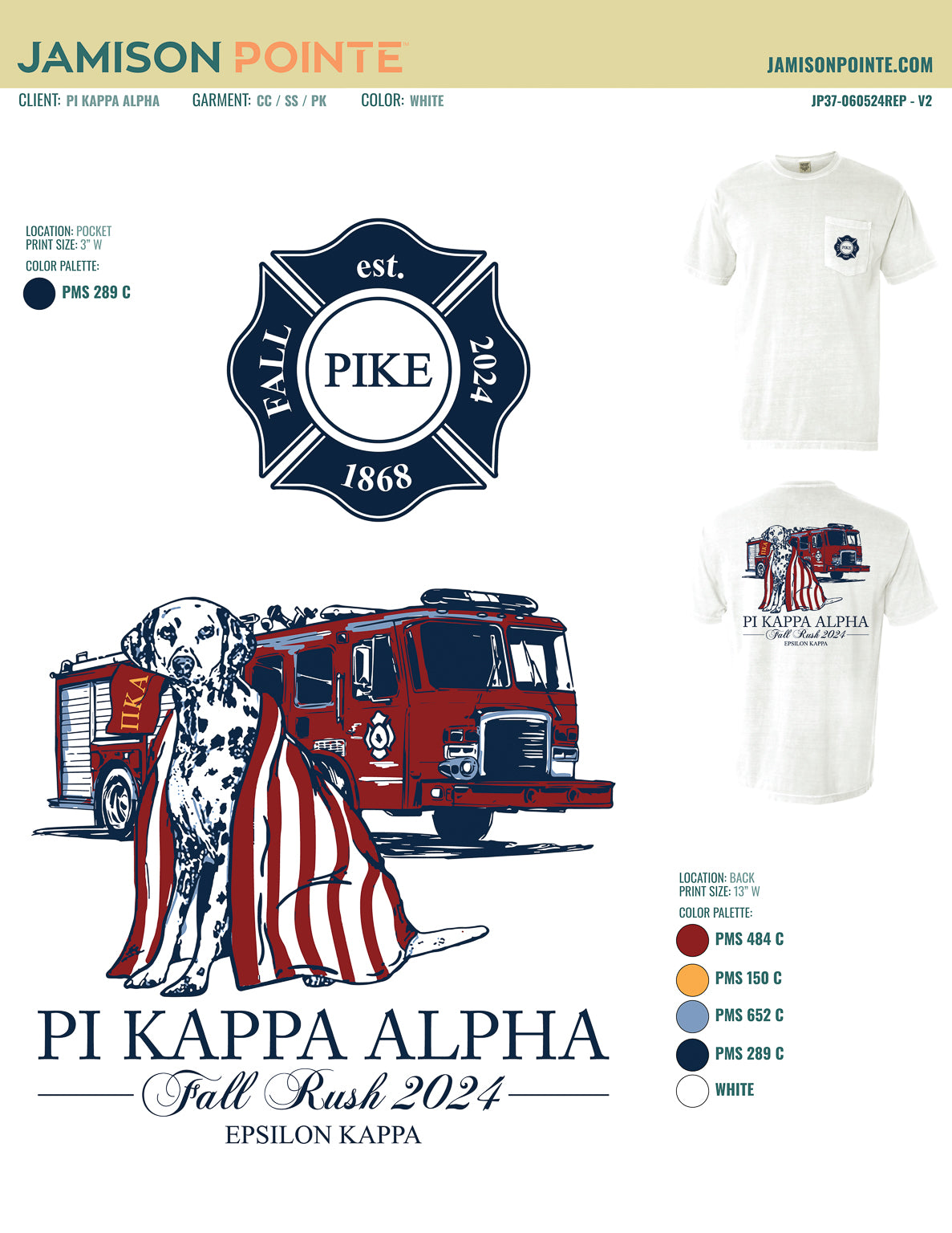Pi Kappa Alpha Lamar University Fall Rush T-Shirt - Jamison Pointe
