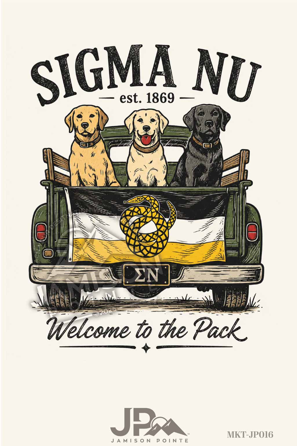 Sigma Nu Welcome to the Pack T-Shirt