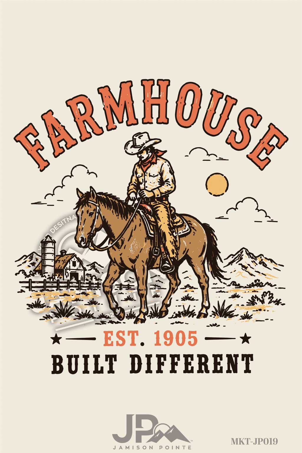 Farmhouse Fraternity Built Different T-Shirt