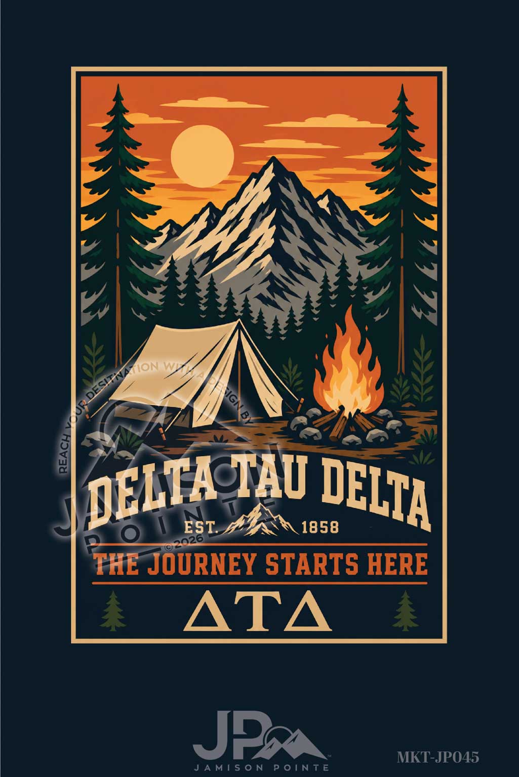 Delta Tau Delta the Journey Starts Here T-Shirt