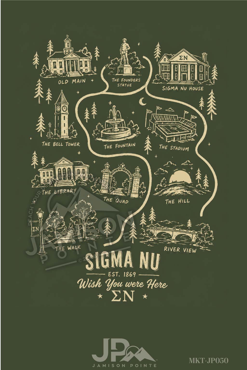 Sigma Nu Wish You Were Here T-Shirt