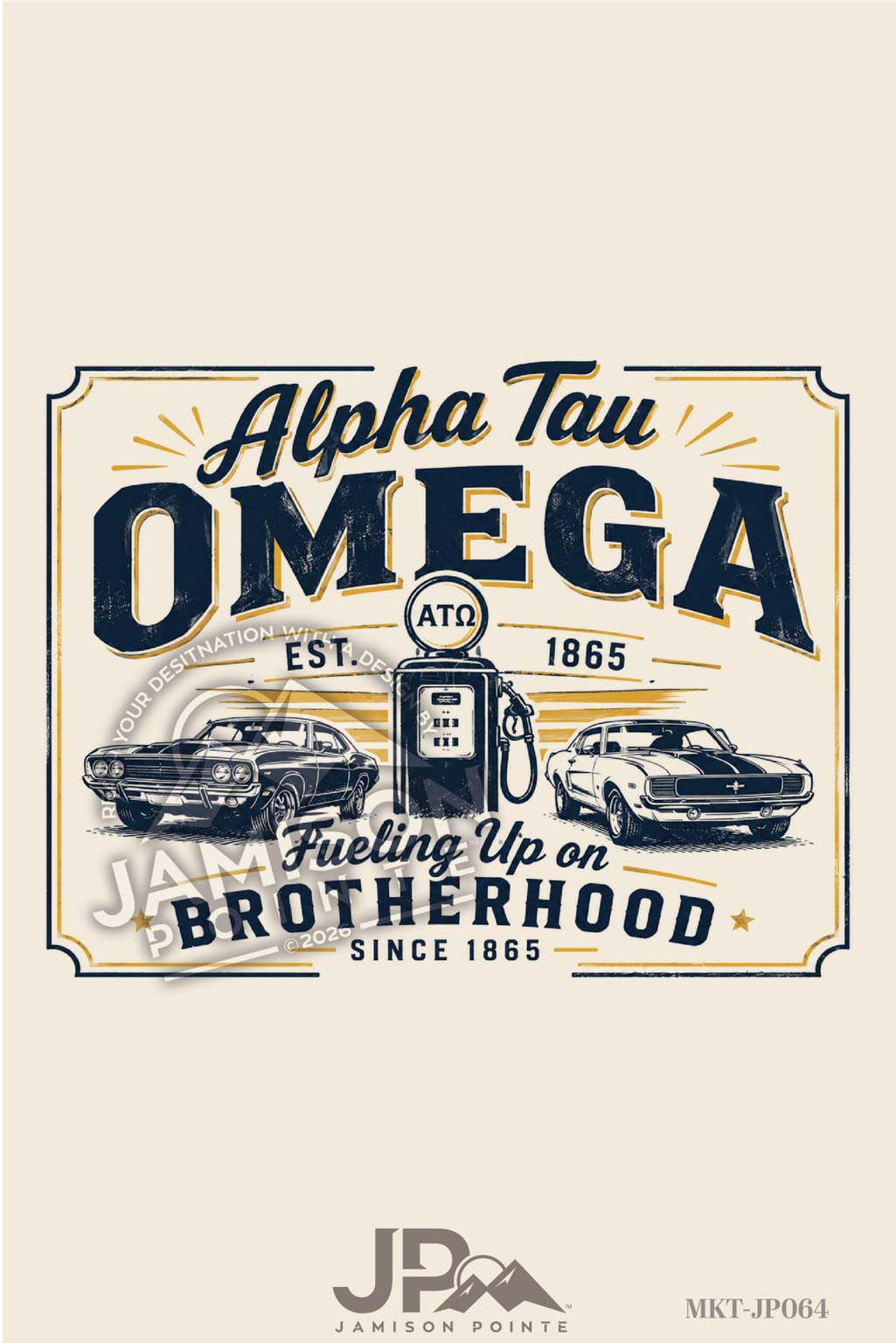 Alpha Tau Omega Fueling Brotherhood Since 1865 T-Shirt