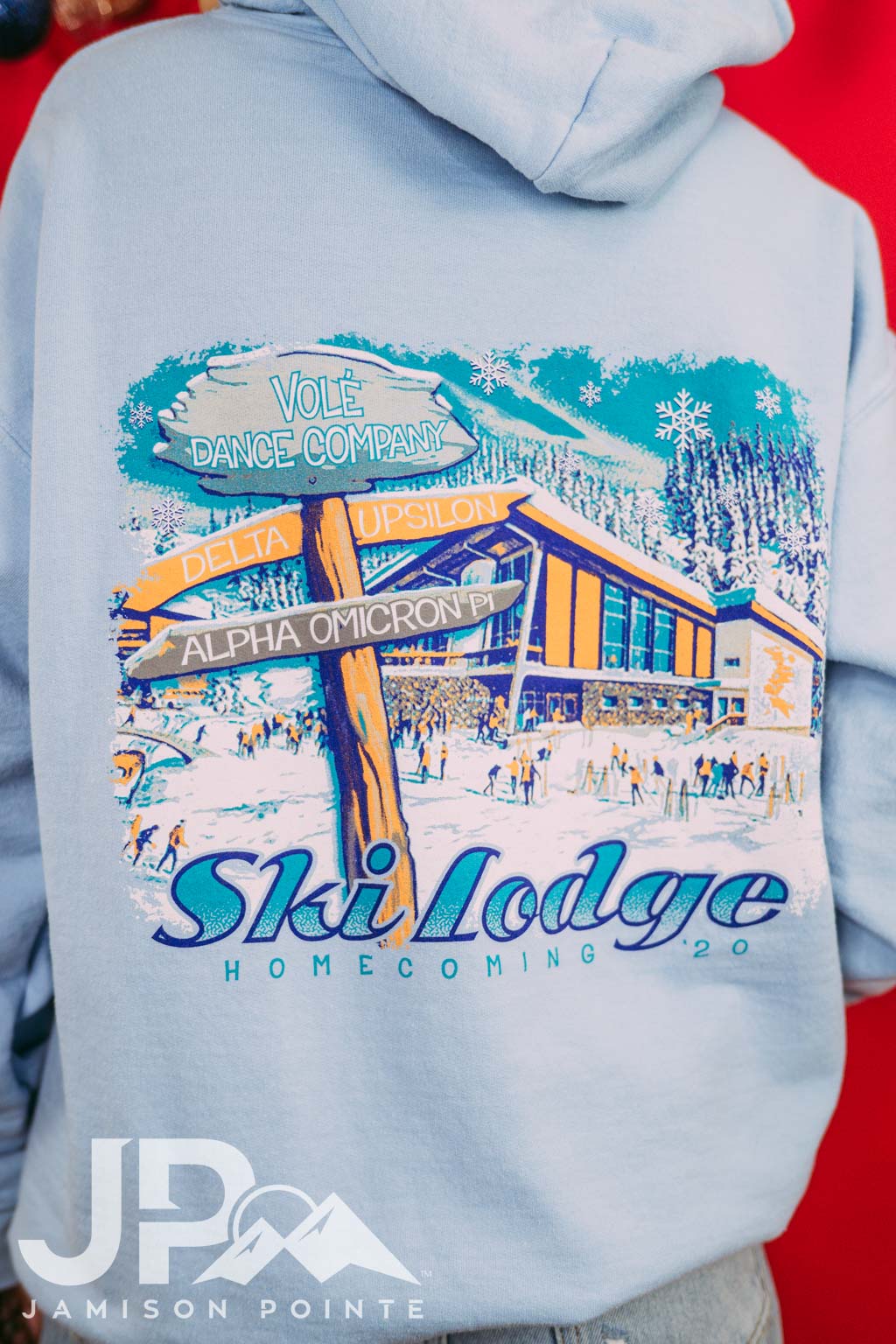 Delta Upsilon Ski Lodge Homecoming Hoodie