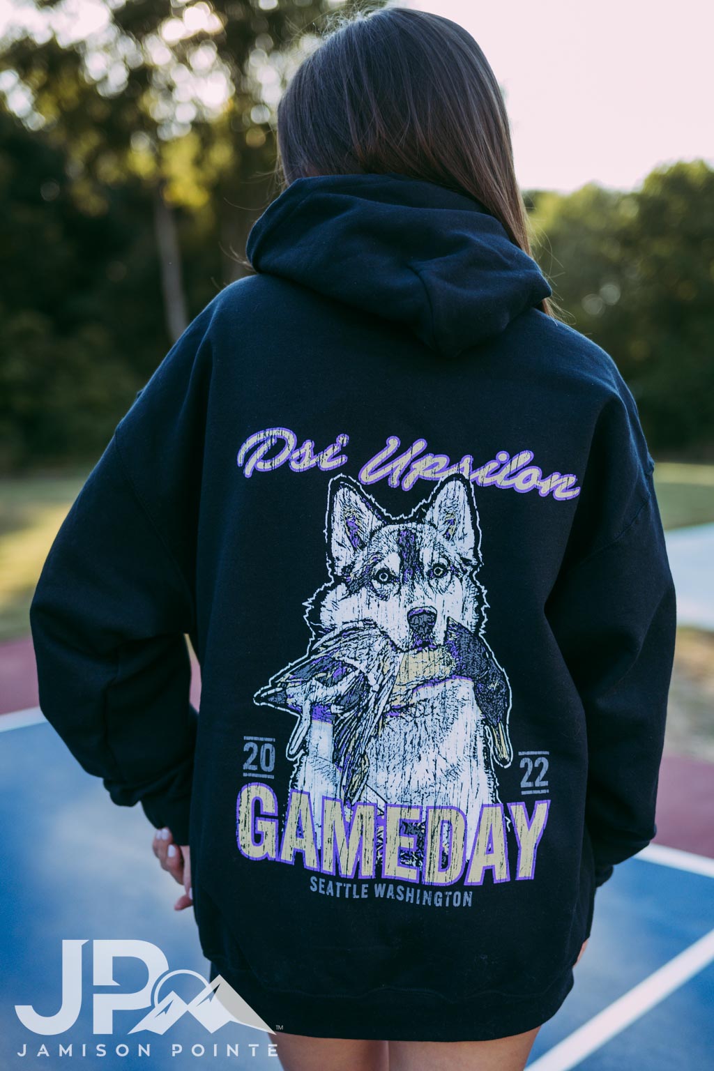 Psi Upsilon Wolf Gameday Hoodie