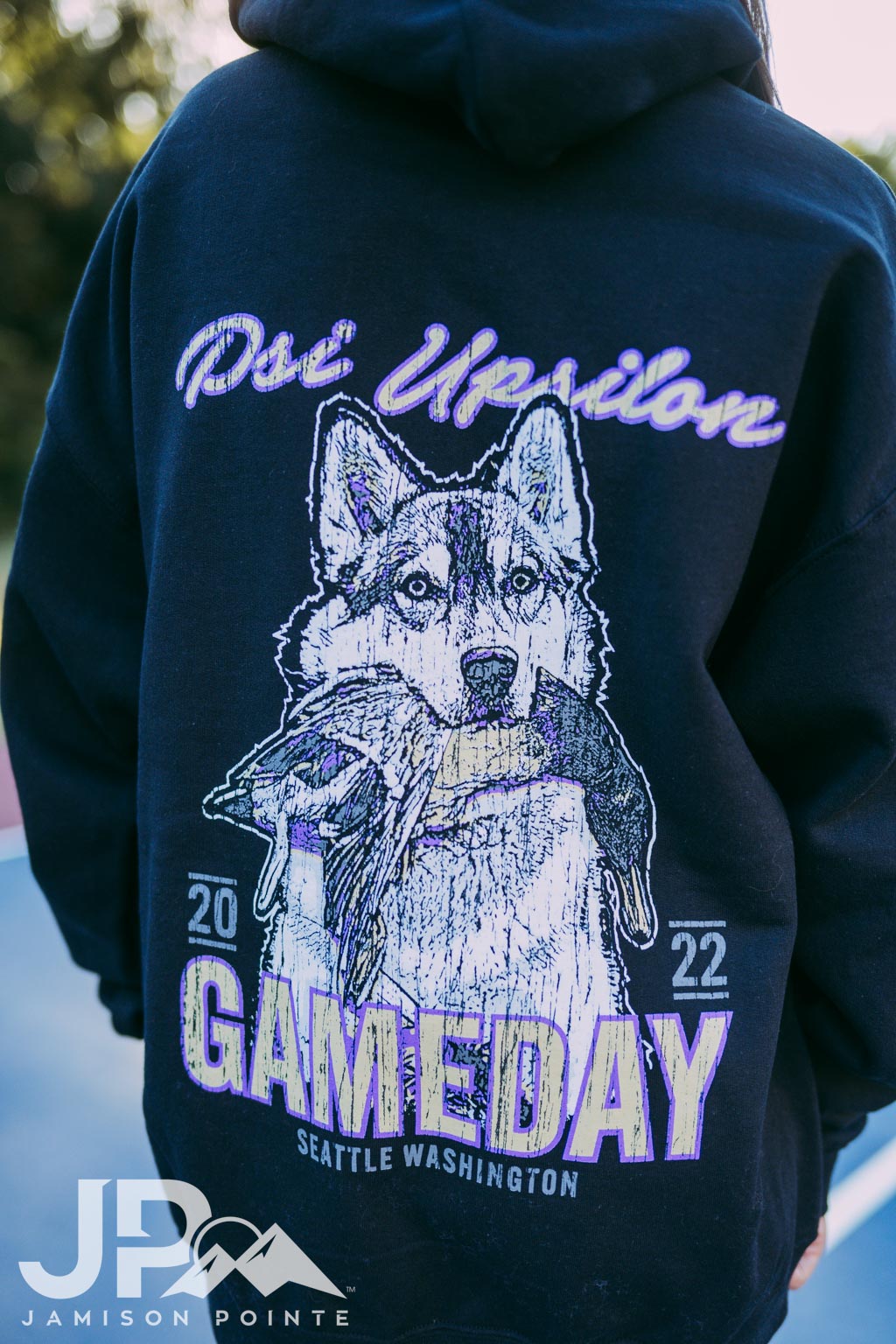 Psi Upsilon Wolf Gameday Hoodie