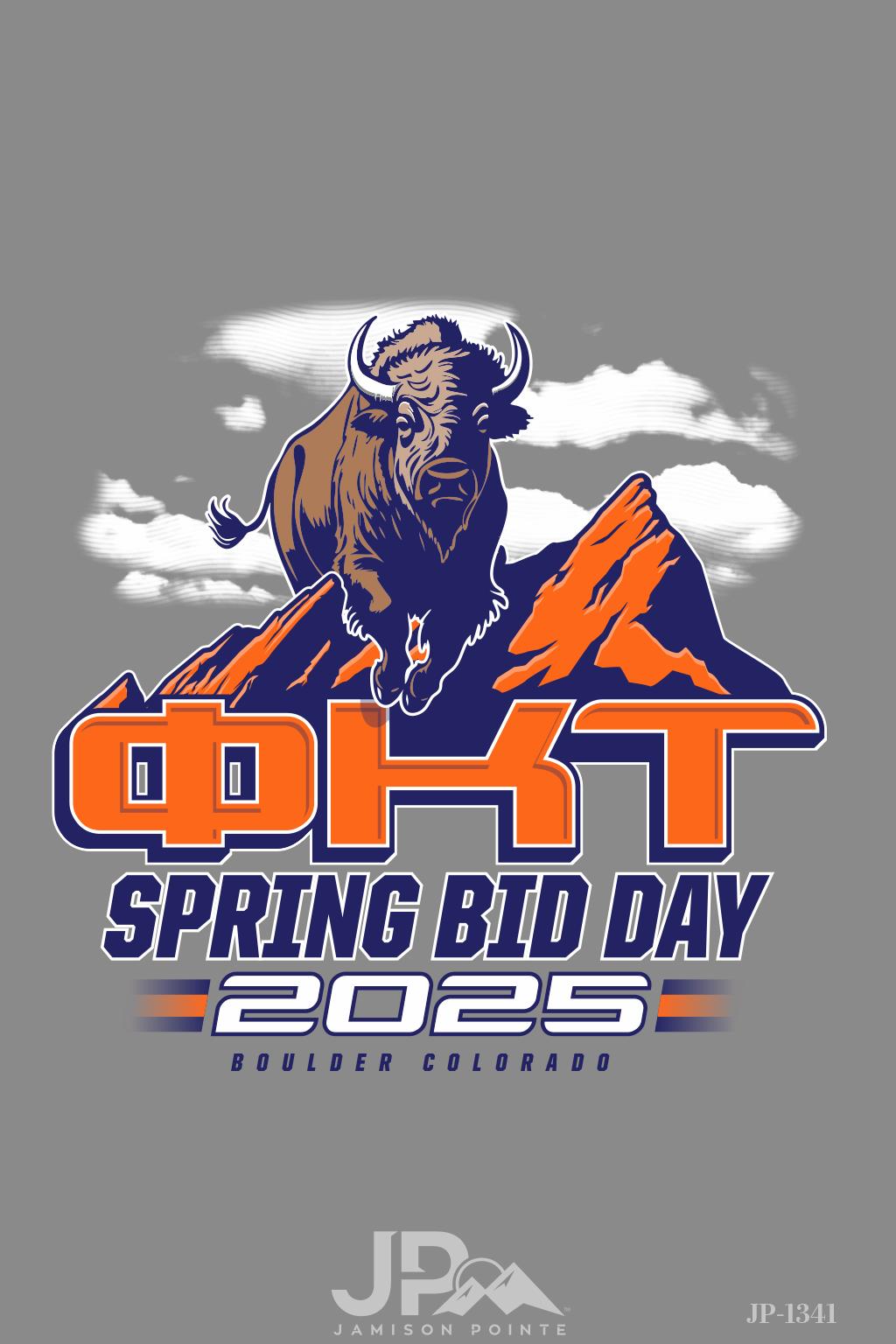 Phi Kappa Tau University of Colorado Boulder BMS Spring Bid Day T-Shirt
