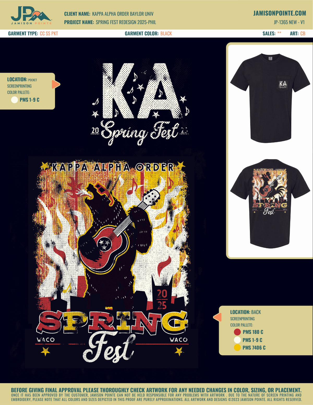 Kappa Alpha Order Baylor University Spring Fest T-Shirt