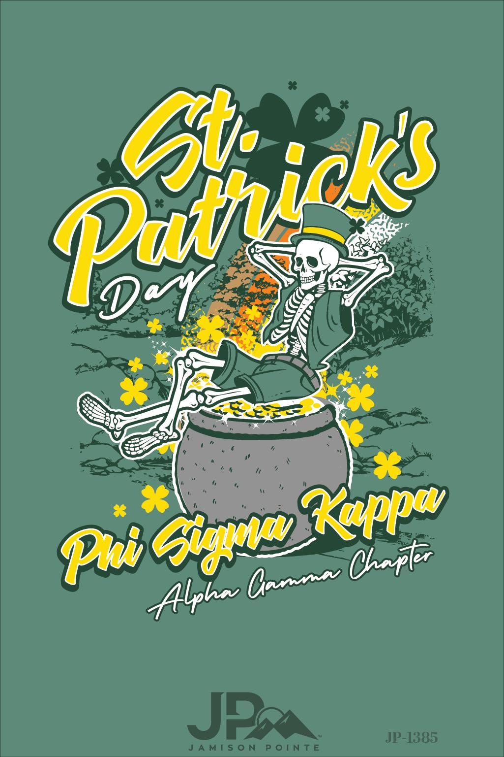 Phi Kappa Sigma West Virginia University St. Patricks T-Shirt