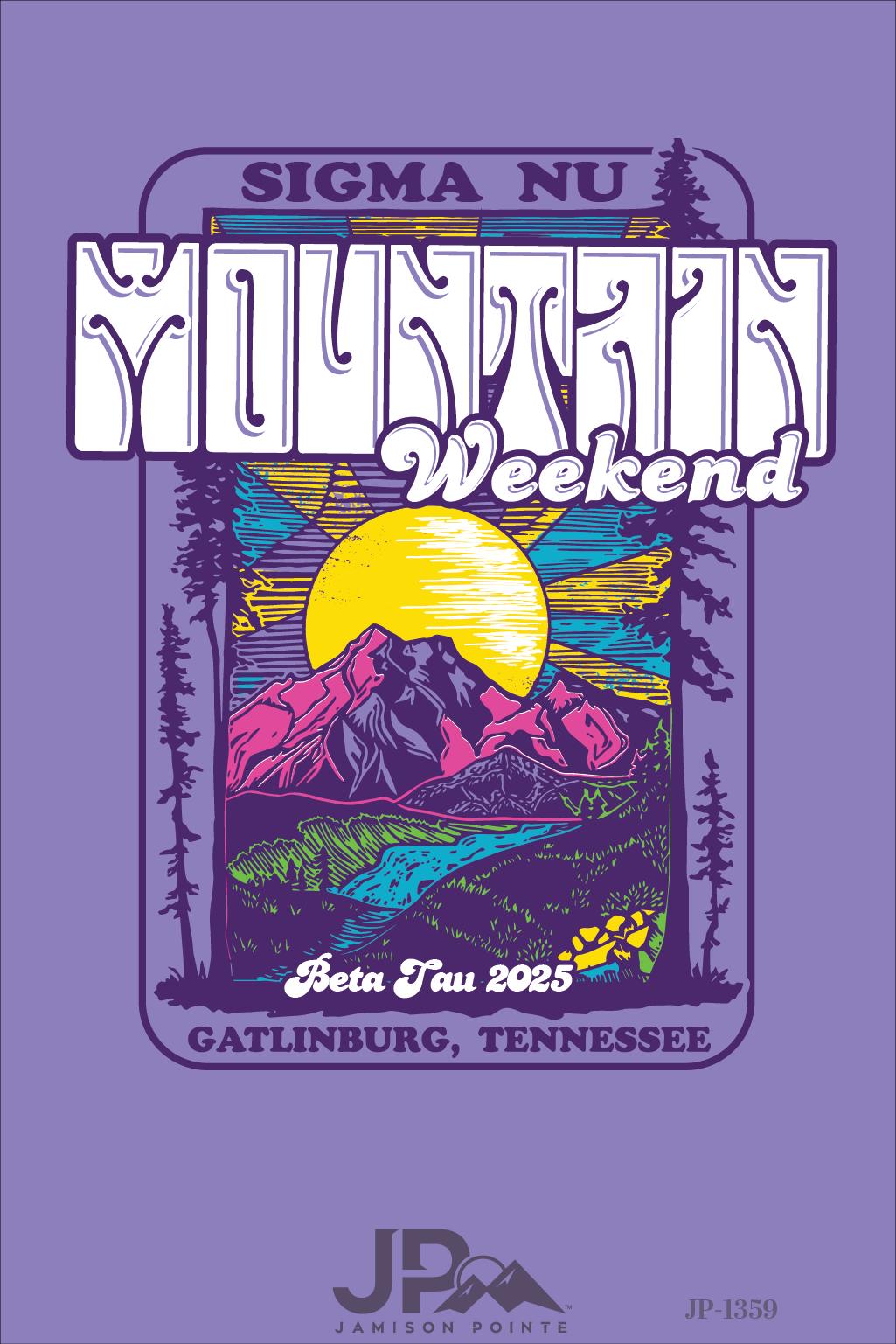 Sigma Nu North Carolina State University Mountain Weekend T-Shirt