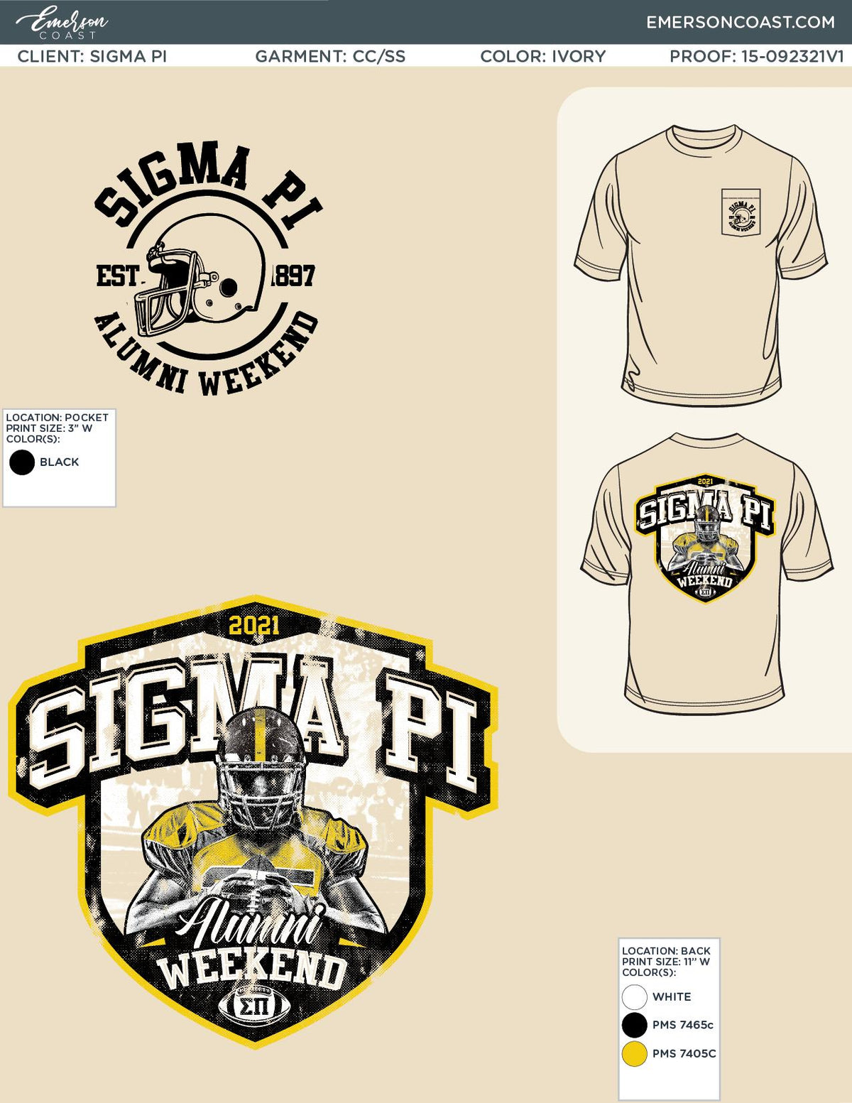 Sigma Pi University of Iowa Alumni Weekend T-Shirt