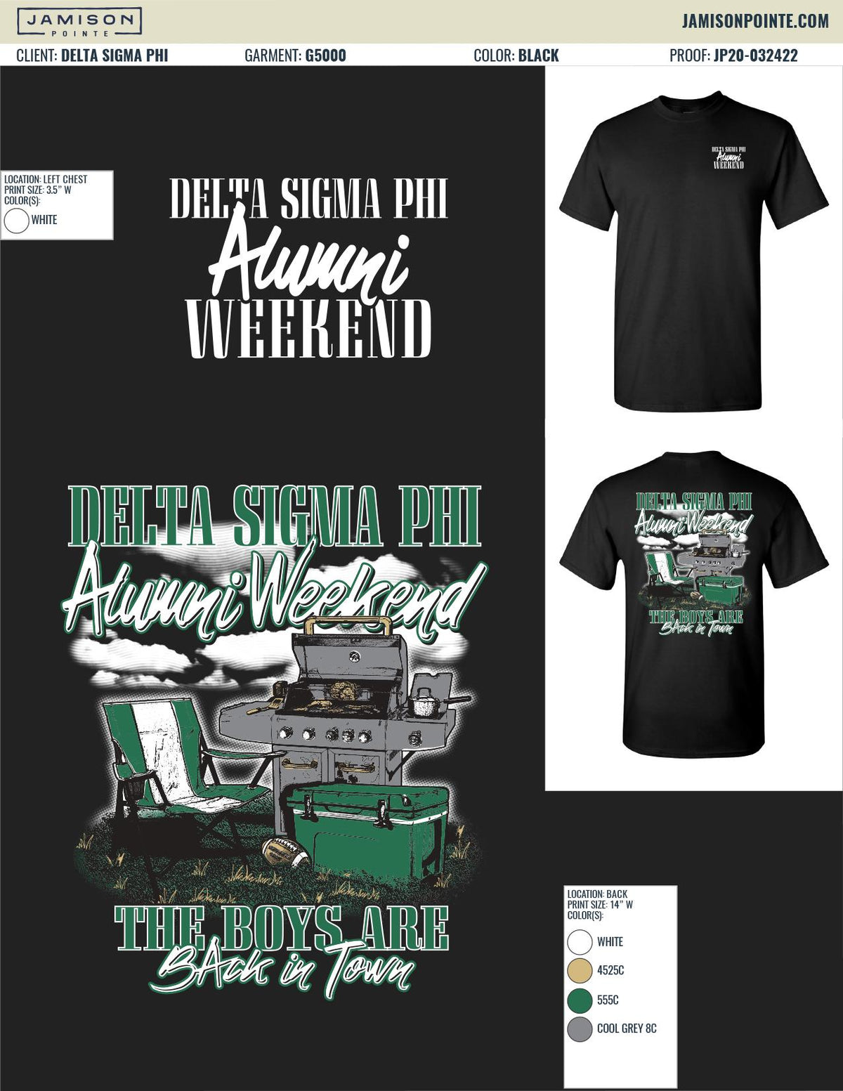 Delta Sigma Phi Texas State University Alumni Weekend T-Shirt