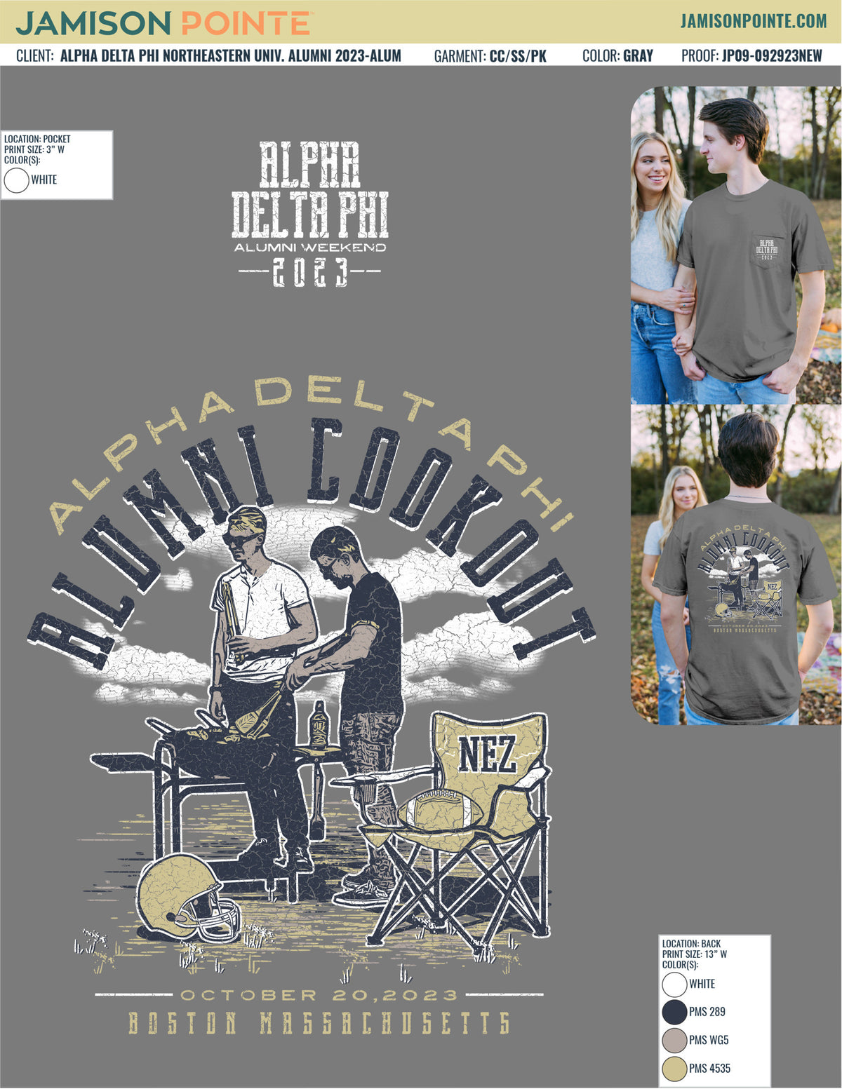 Alpha Delta Phi Northeastern University Alumni T-Shirt