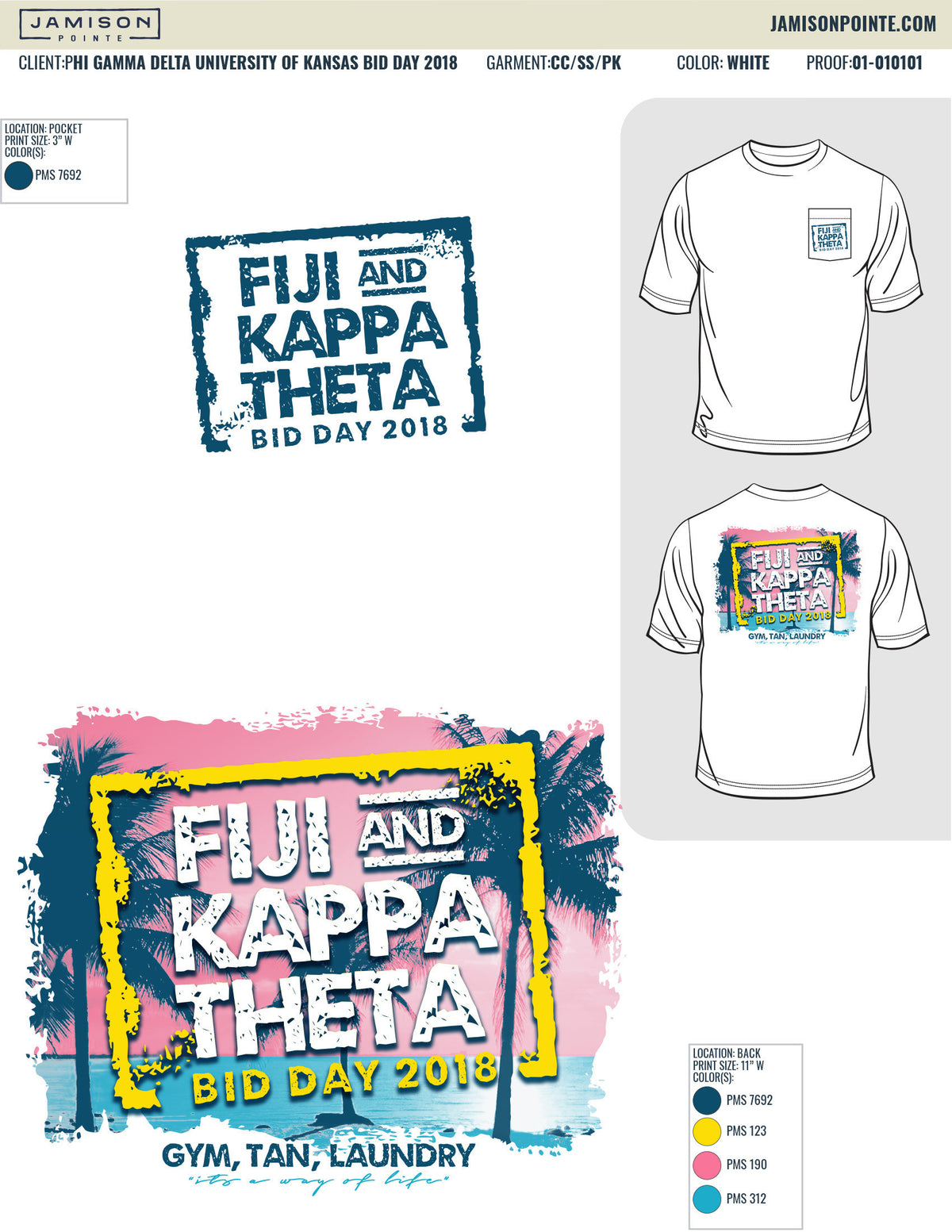 Phi Gamma Delta University of Kansas Bid Day T-Shirt