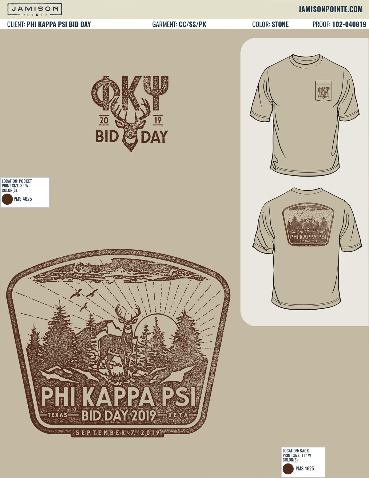 Phi Kappa Psi Bid Day T-Shirt