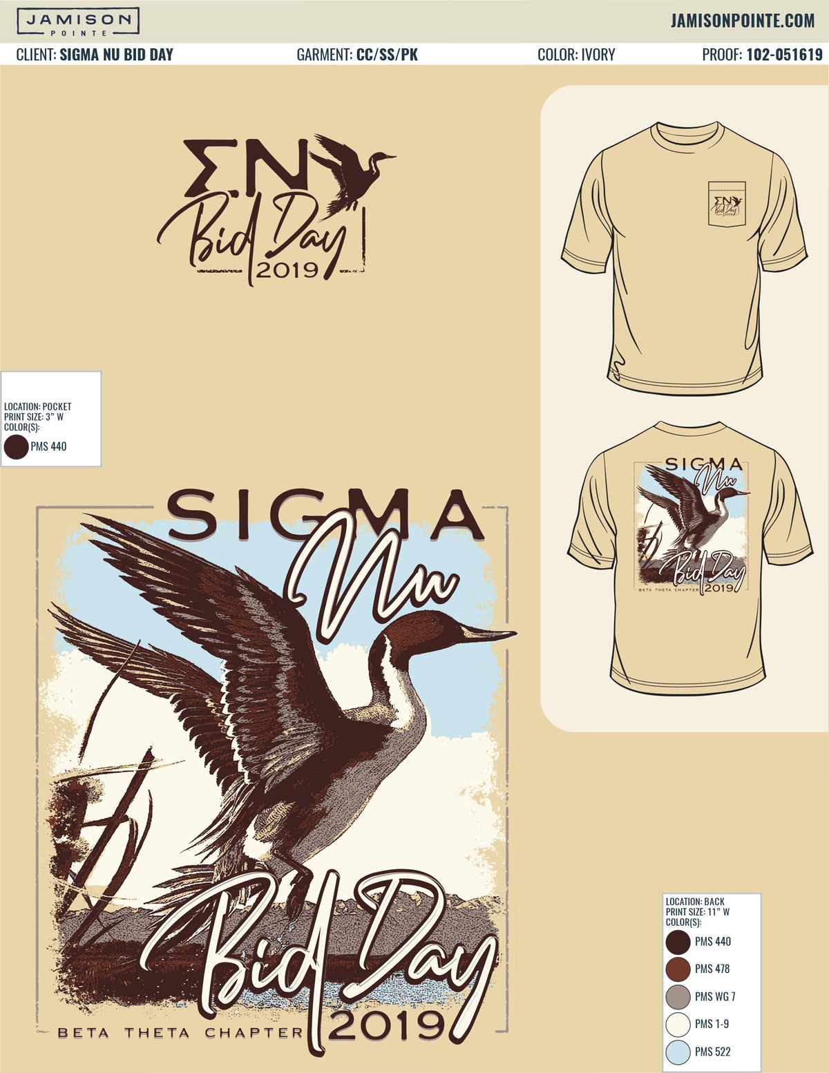 Sigma Nu Bid Day T-Shirt