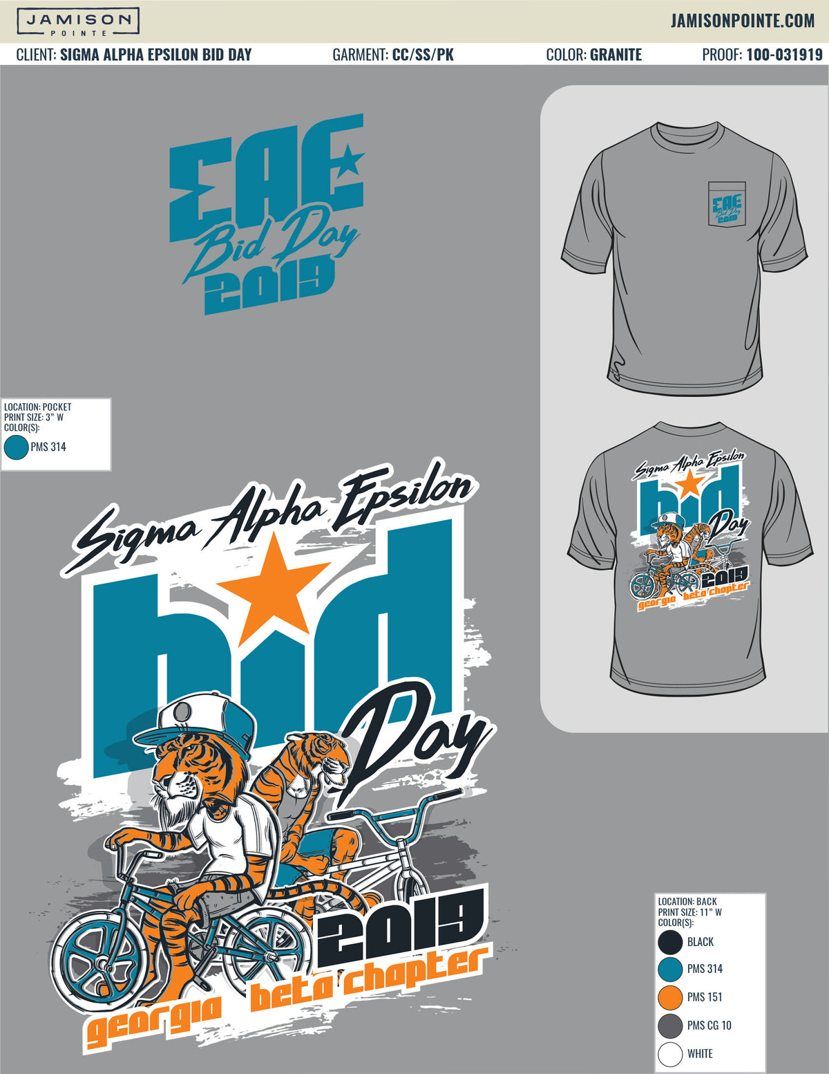 Sigma Alpha Epsilon Bid Day T-Shirt