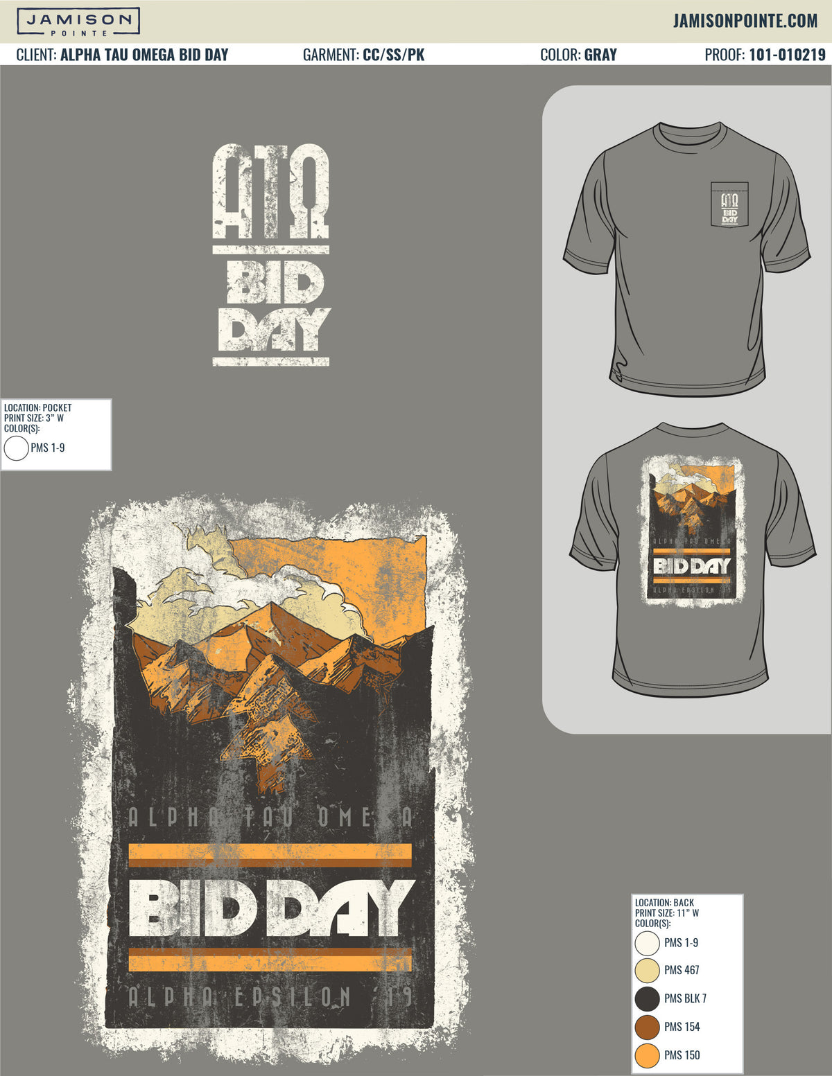 Alpha Tau Omega Bid Day T-Shirt
