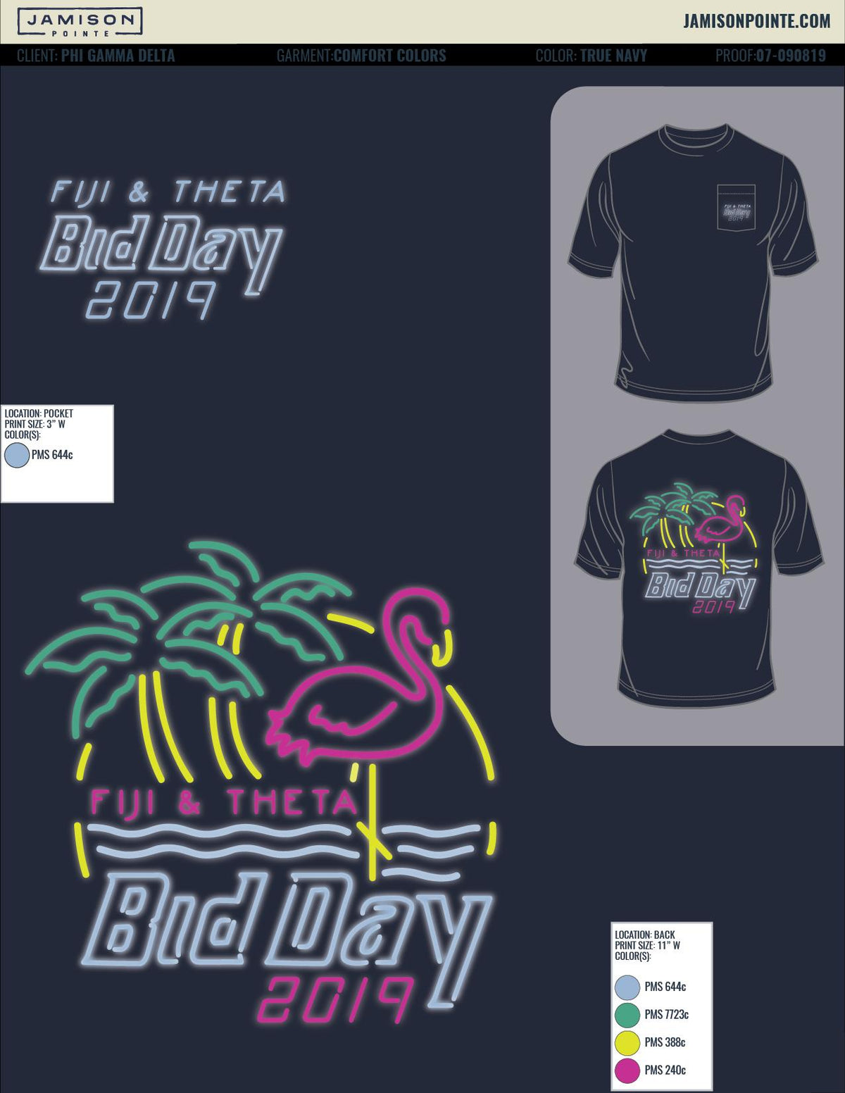 Phi Gamma Delta University of Kansas Bid Day T-Shirt