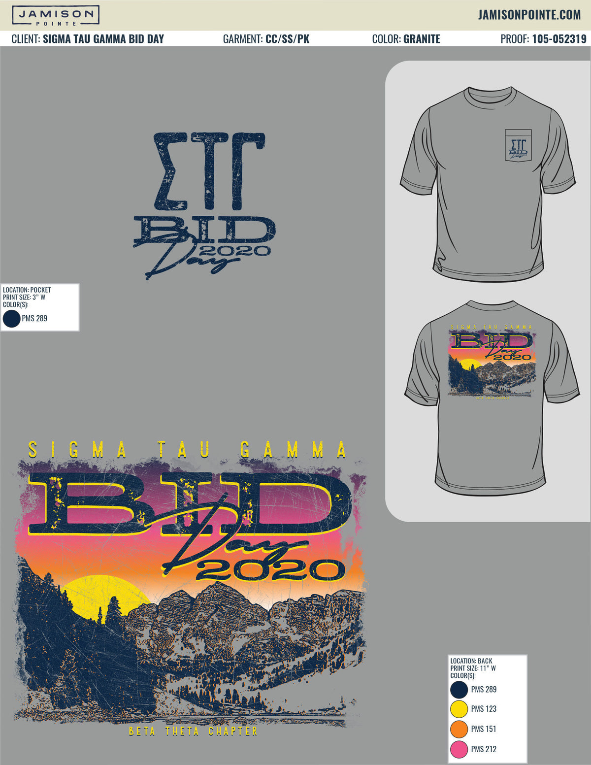Sigma Tau Gamma Bid Day T-Shirt