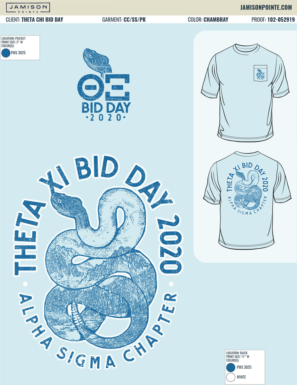 Theta Chi Bid Day T-Shirt
