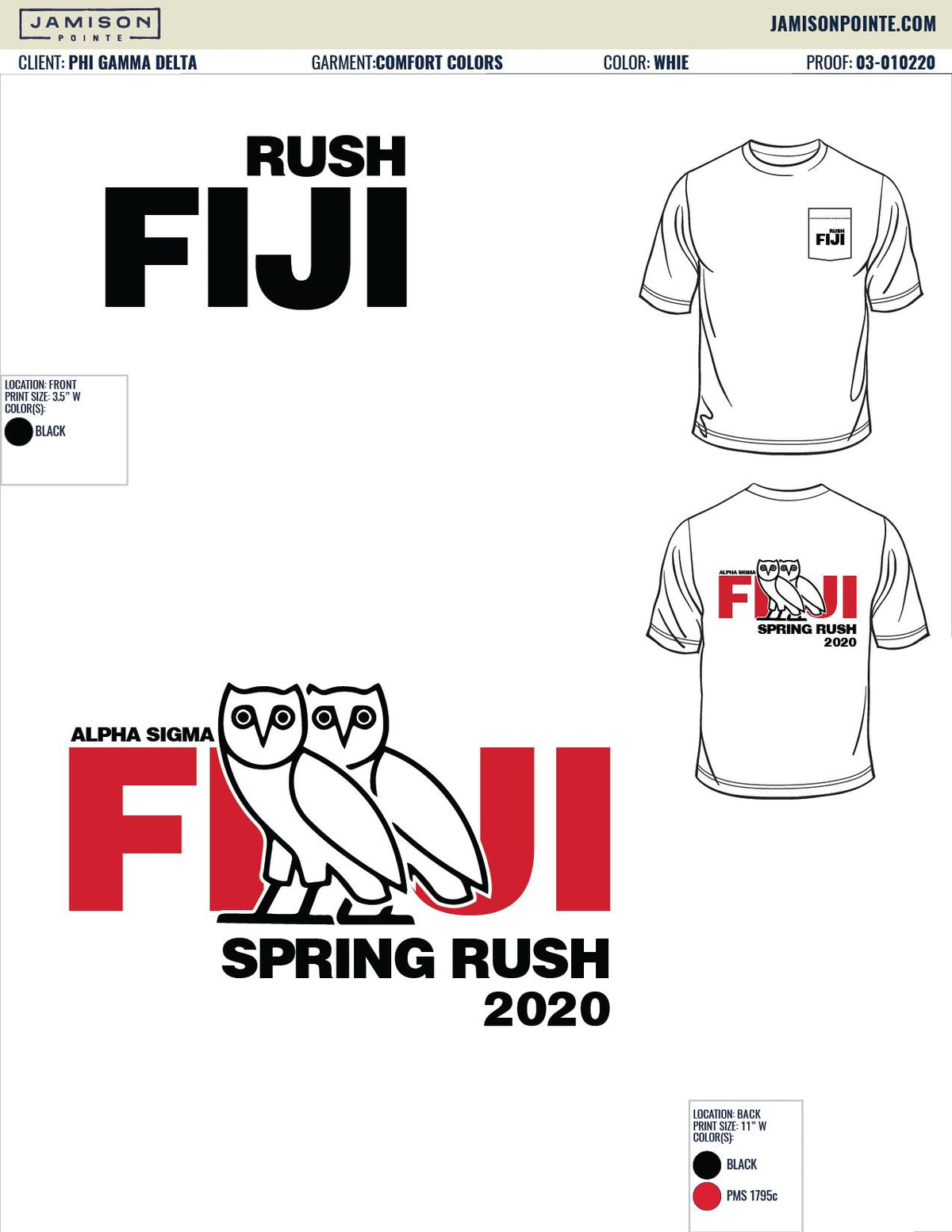 Phi Gamma Delta Arizona State University Spring Bid Day T-Shirt