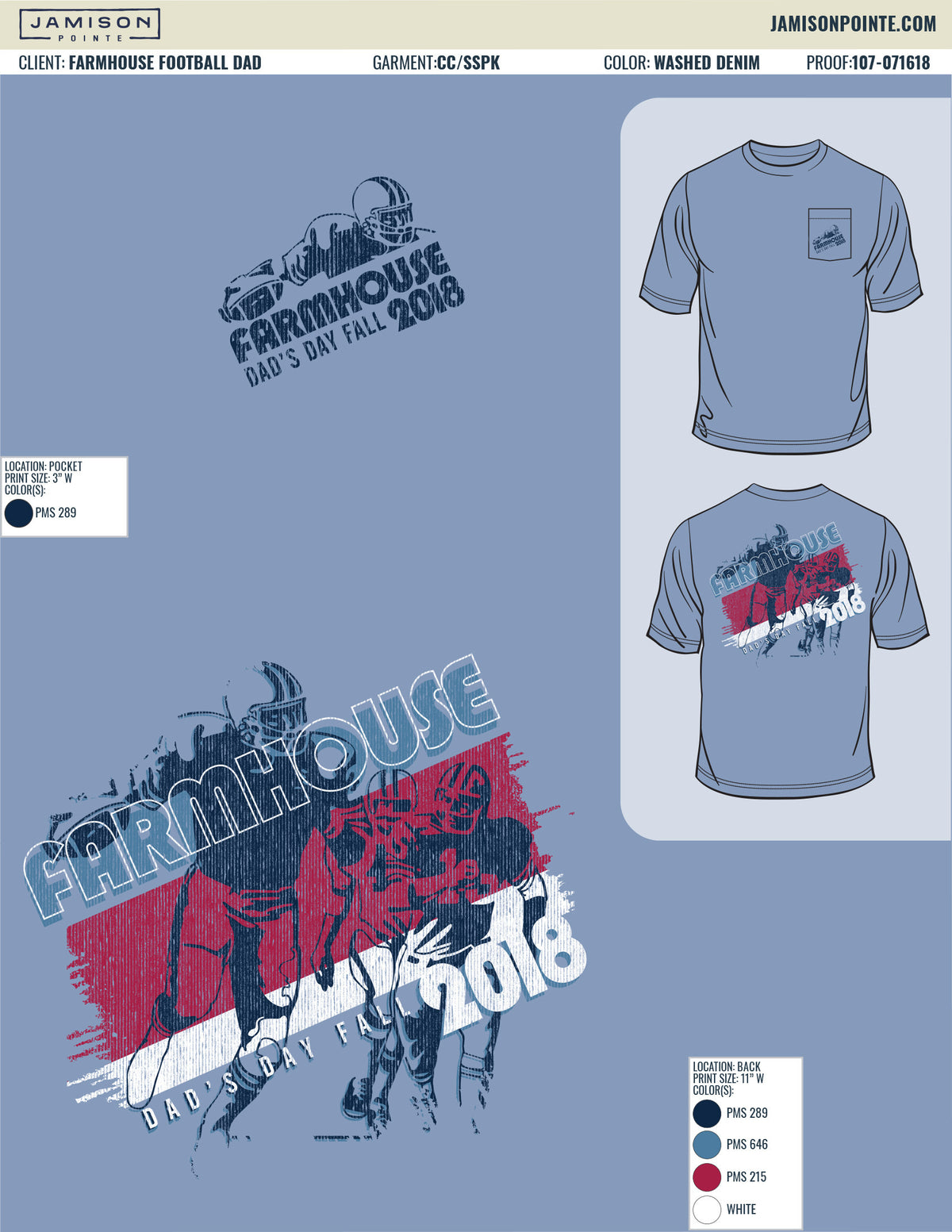 FarmHouse Football T-Shirt