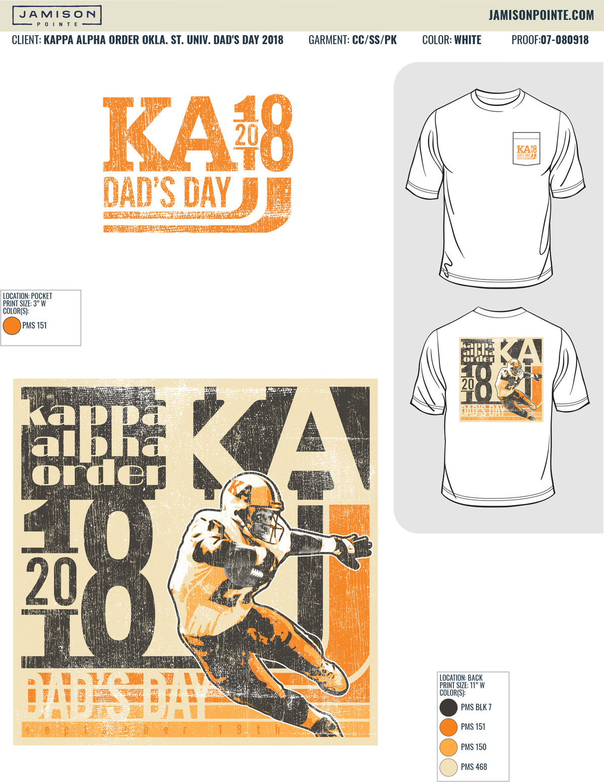 Kappa Alpha Order Oklahoma State University Dad&#39;s Day T-Shirt