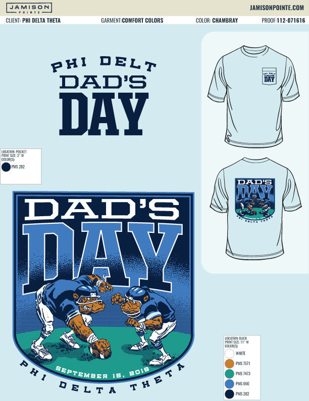 Phi Delta Theta Football Bears T-Shirt