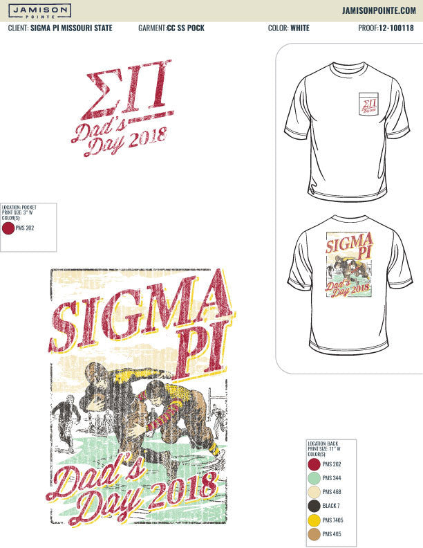 Sigma Pi Missouri State University Dads Day T-Shirt