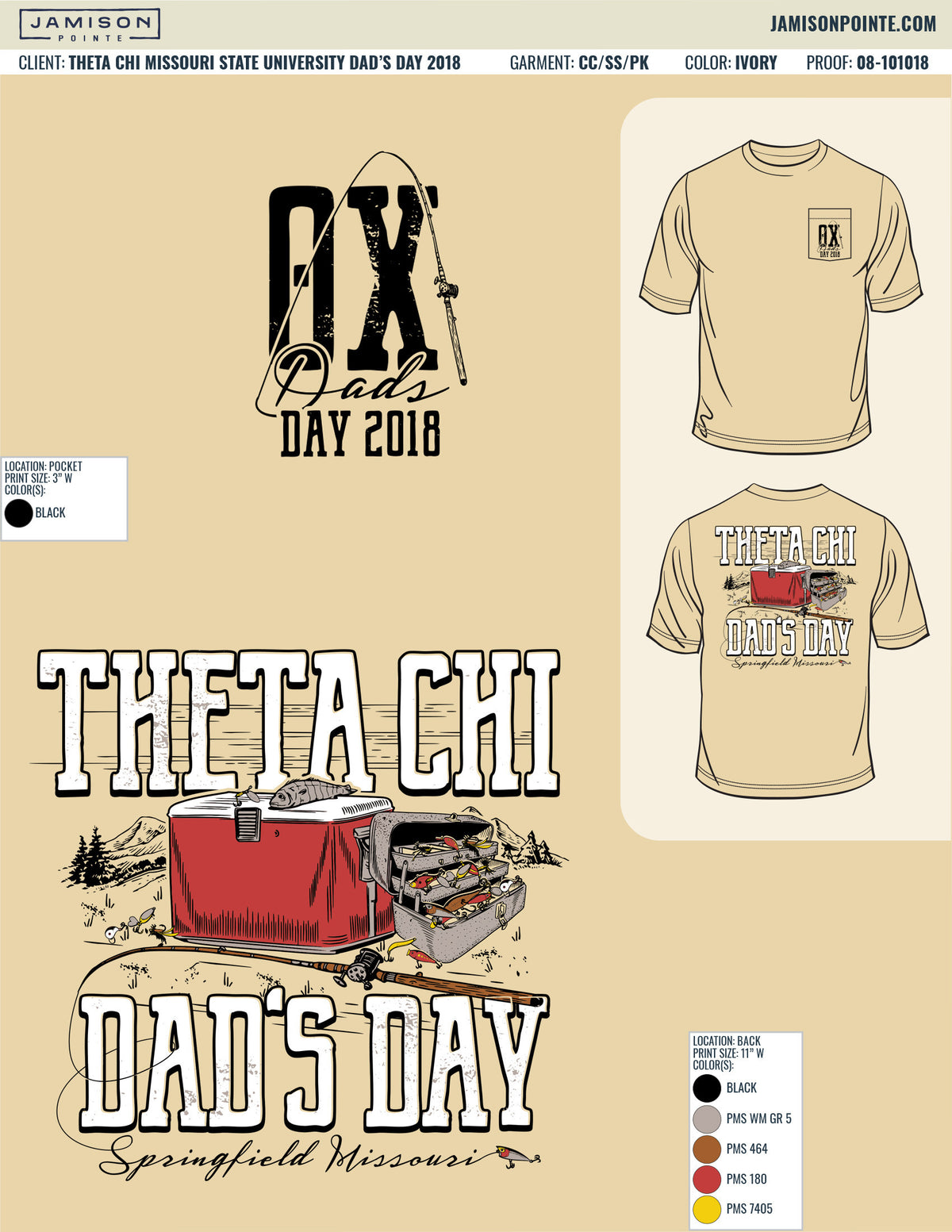 Theta Chi Missouri State University Dad&#39;s Day T-Shirt