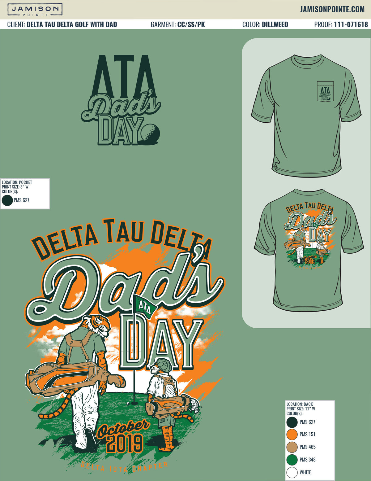 Delta Tau Delta Golf with T-Shirt