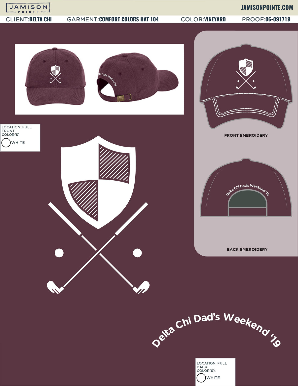 Delta Chi Missouri State University Dad&#39;s Weekend Hats