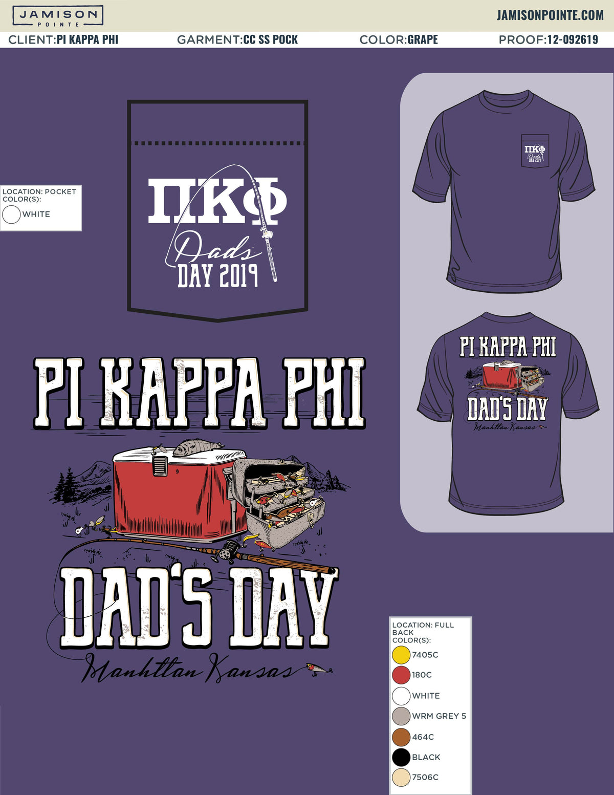 Pi Kappa Phi Kansas State University Dads Day T-Shirt