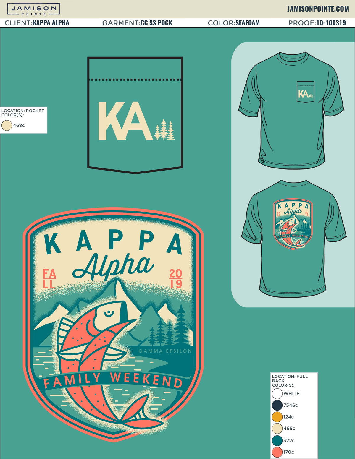 Kappa Alpha Order University of Arizona Family Weekend T-Shirt