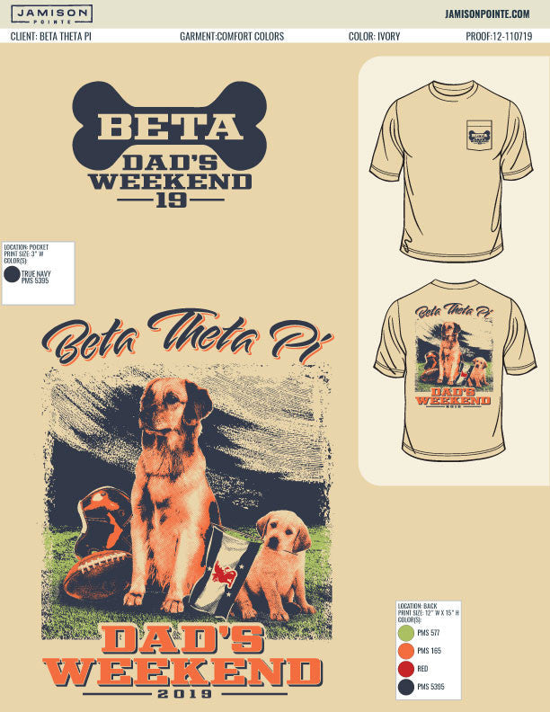 Beta Theta Pi University of Florida Dad&#39;s Weekend T-Shirt