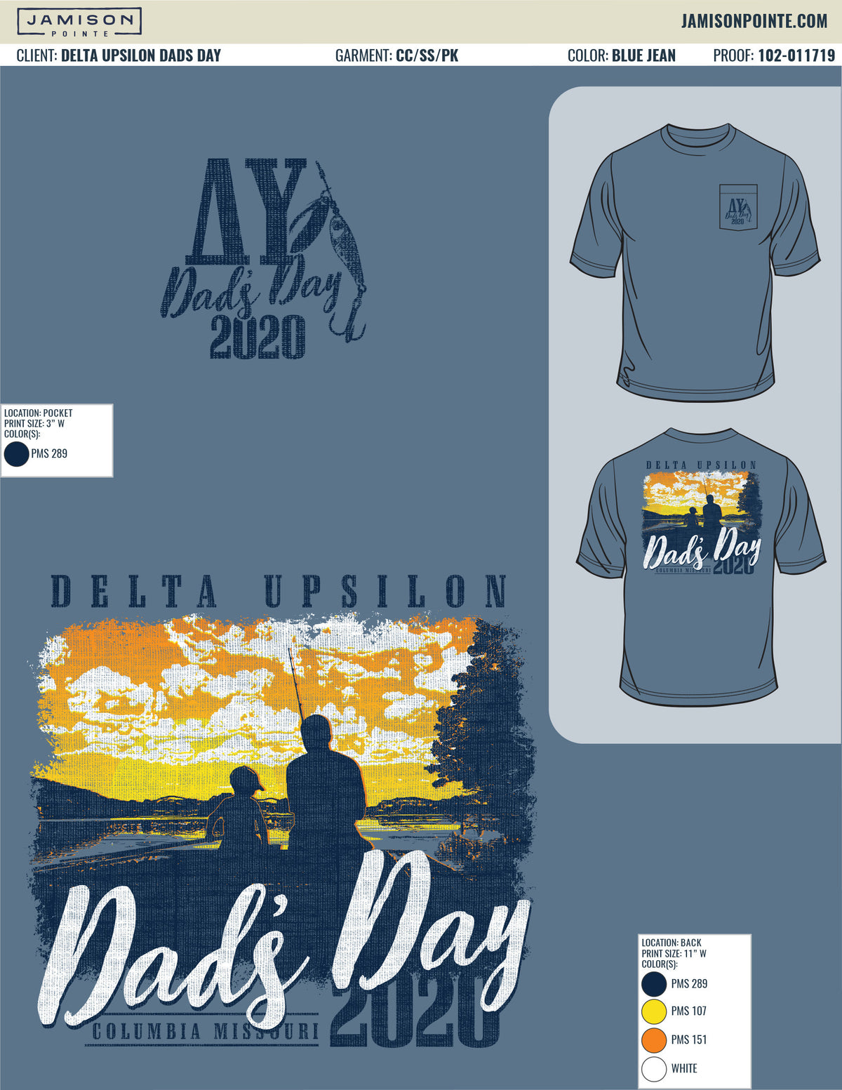 Delta Upsilon Dads Day Tshirt T-Shirt
