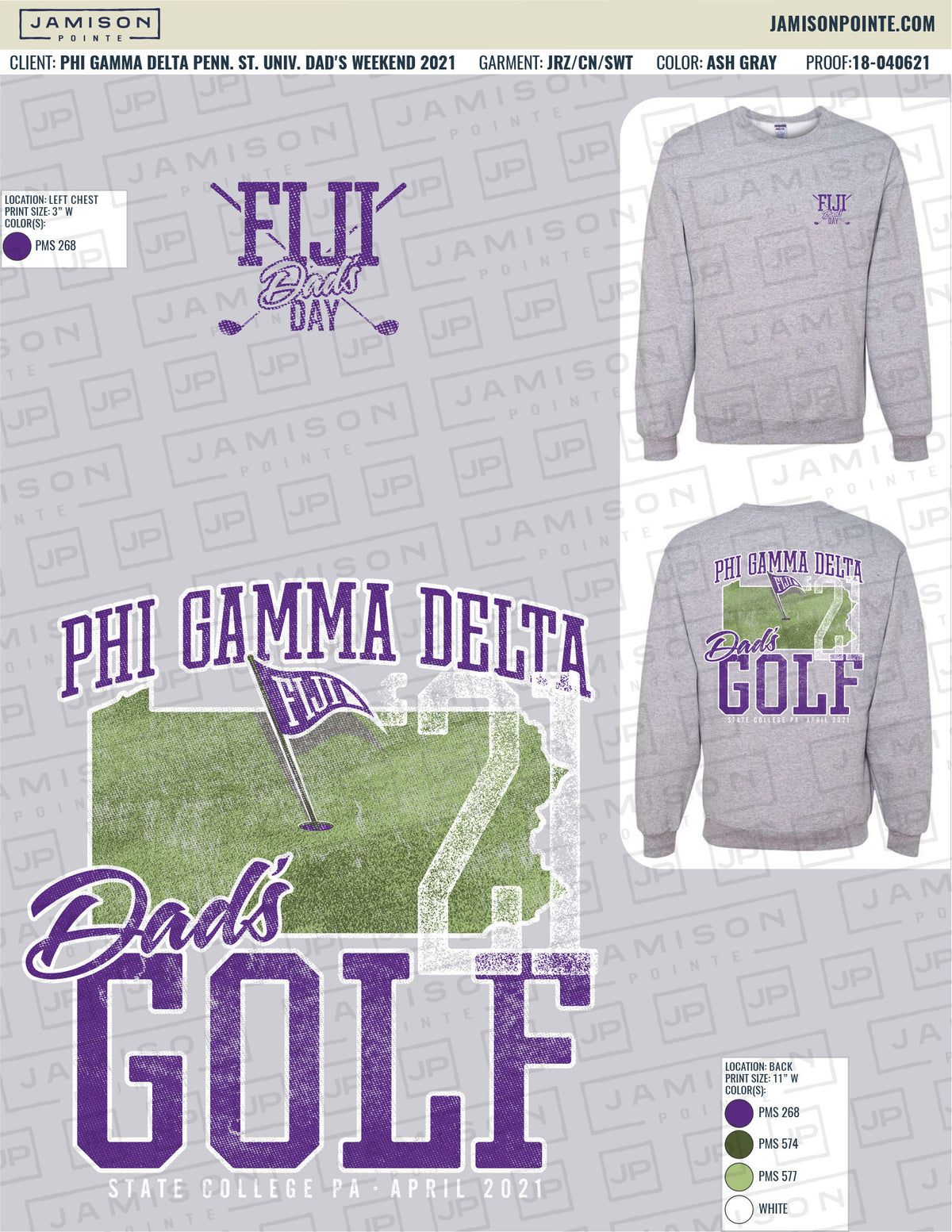 Phi Gamma Delta Pennsylvania State University Dad&#39;s Weekend T-Shirt