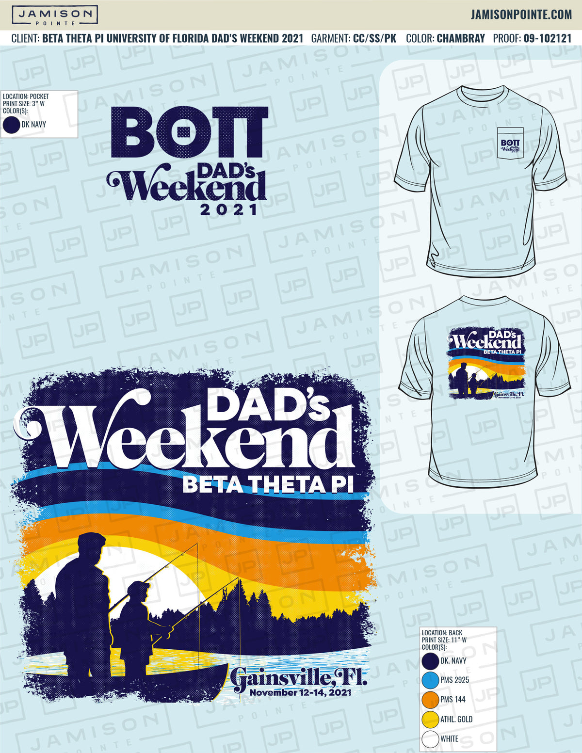 Beta Theta Pi University of Florida Dad&#39;s Weekend T-Shirt