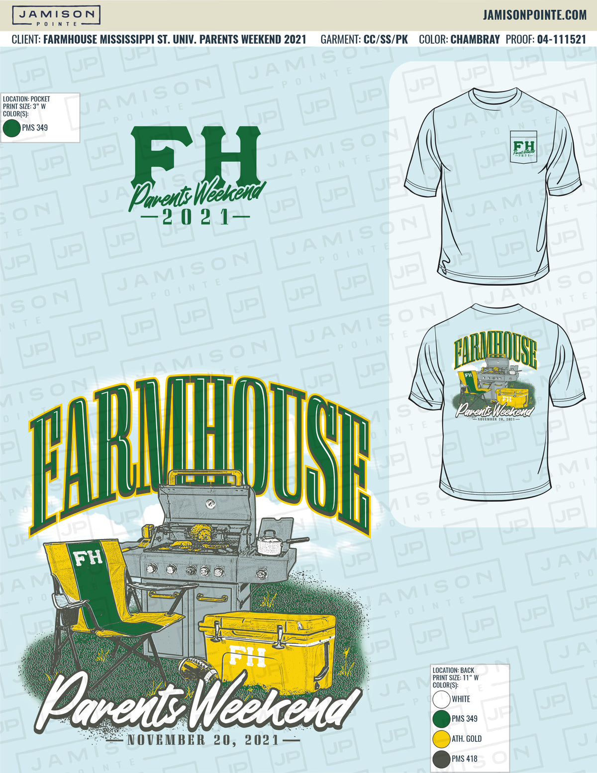 Farmhouse Mississippi State University Parents Weekend T-Shirt