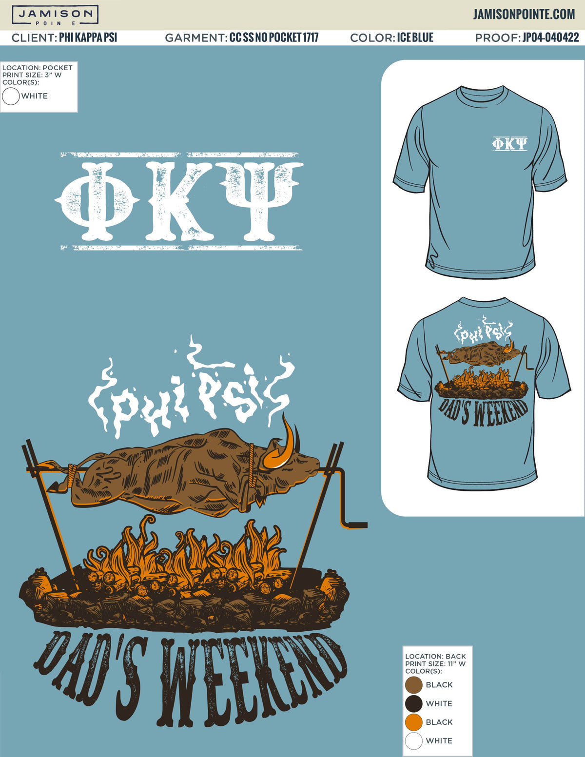 Phi Kappa Psi Texas Tech University Dad&#39;s Weekend T-Shirt