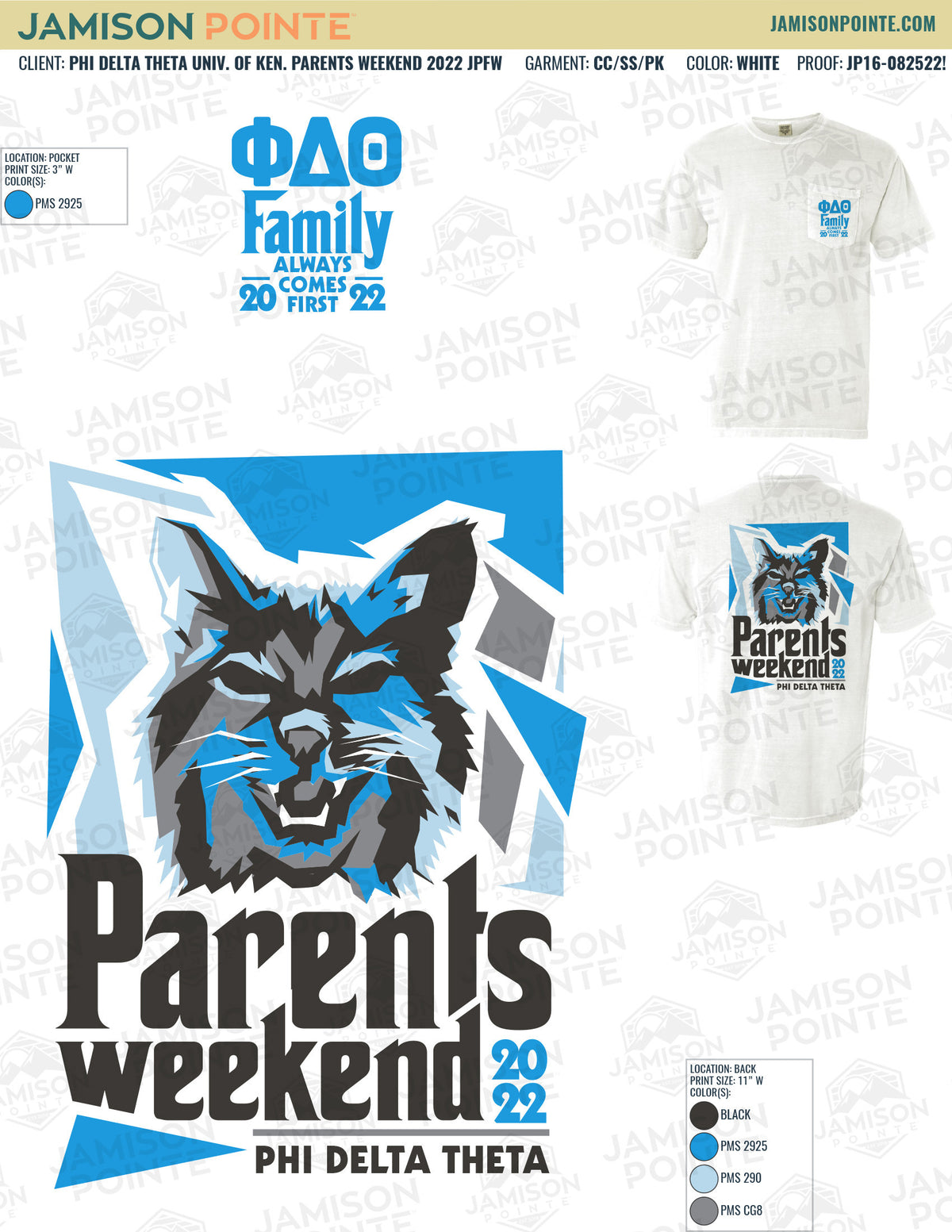 Phi Delta Theta University of Kentucky Parents Weekend T-Shirt
