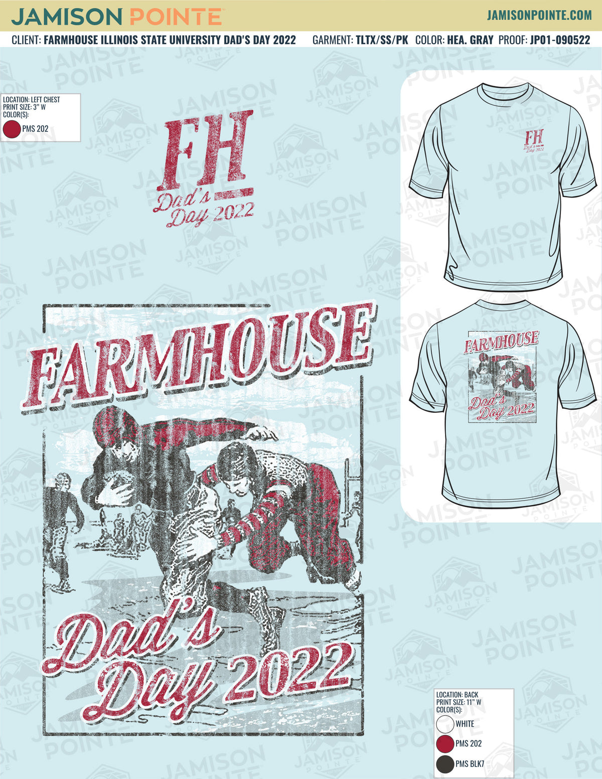 Farmhouse Illinois State University Dad&#39;s Day T-Shirt