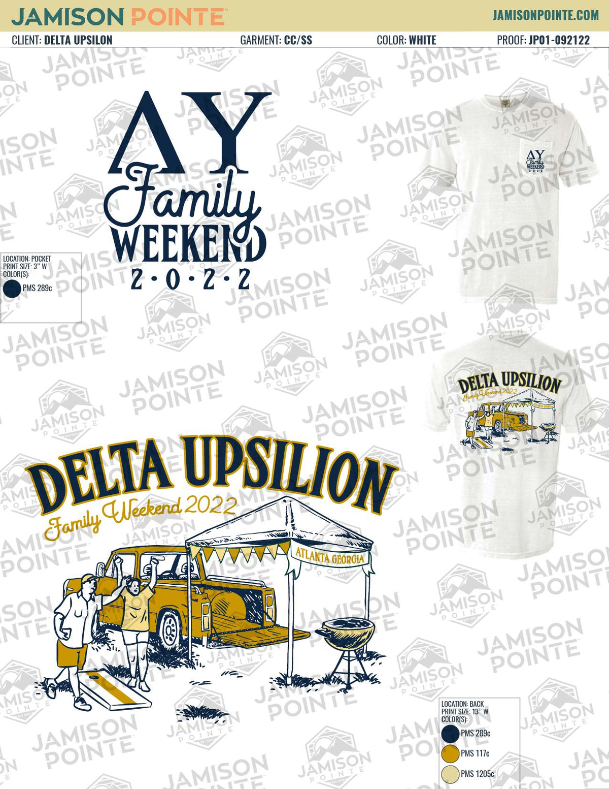 Delta Upsilon Georgia Institute of Technology Family Weekend T-Shirt